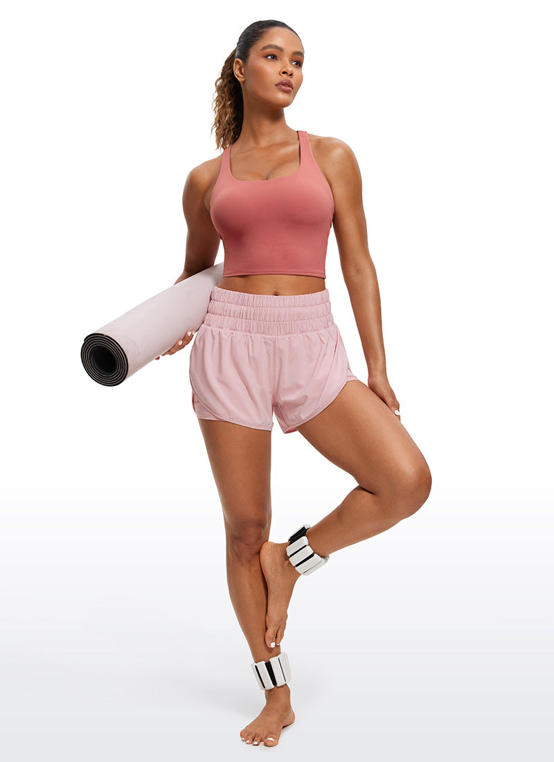 CRZ YOGA Mujeres Sujetador Deportivo Longline Strappy Criss Cross Gavanza
