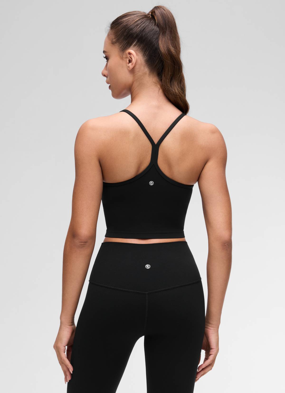 CRZ YOGA Butterluxe Tank Deportivo Largo con Espalda en Y para Mujer Negro