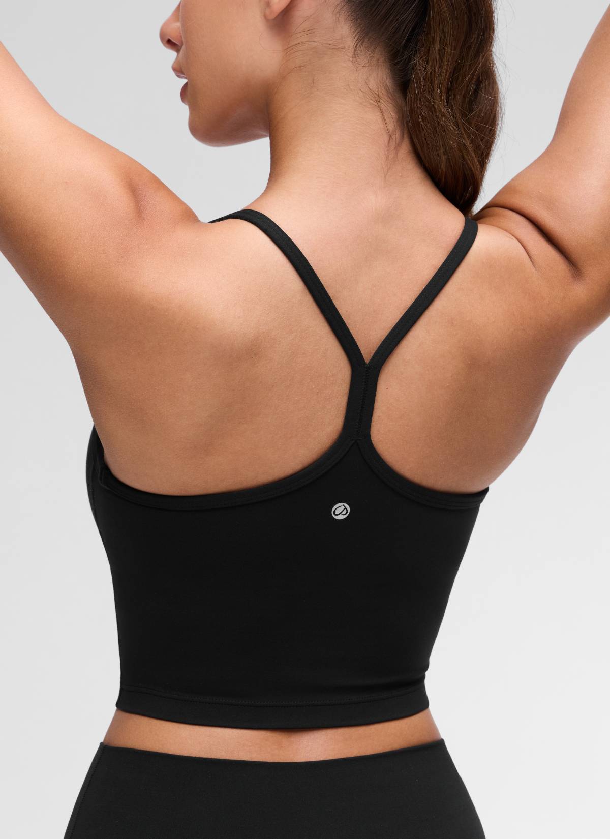 CRZ YOGA Butterluxe Tank Deportivo Largo con Espalda en Y para Mujer Negro