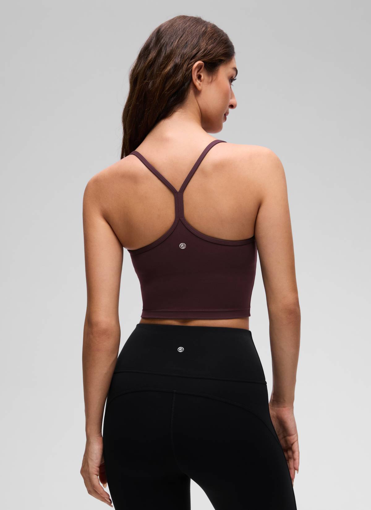 CRZ YOGA Butterluxe Tank Deportivo Largo con Espalda en Y para Mujer Ciruela madura
