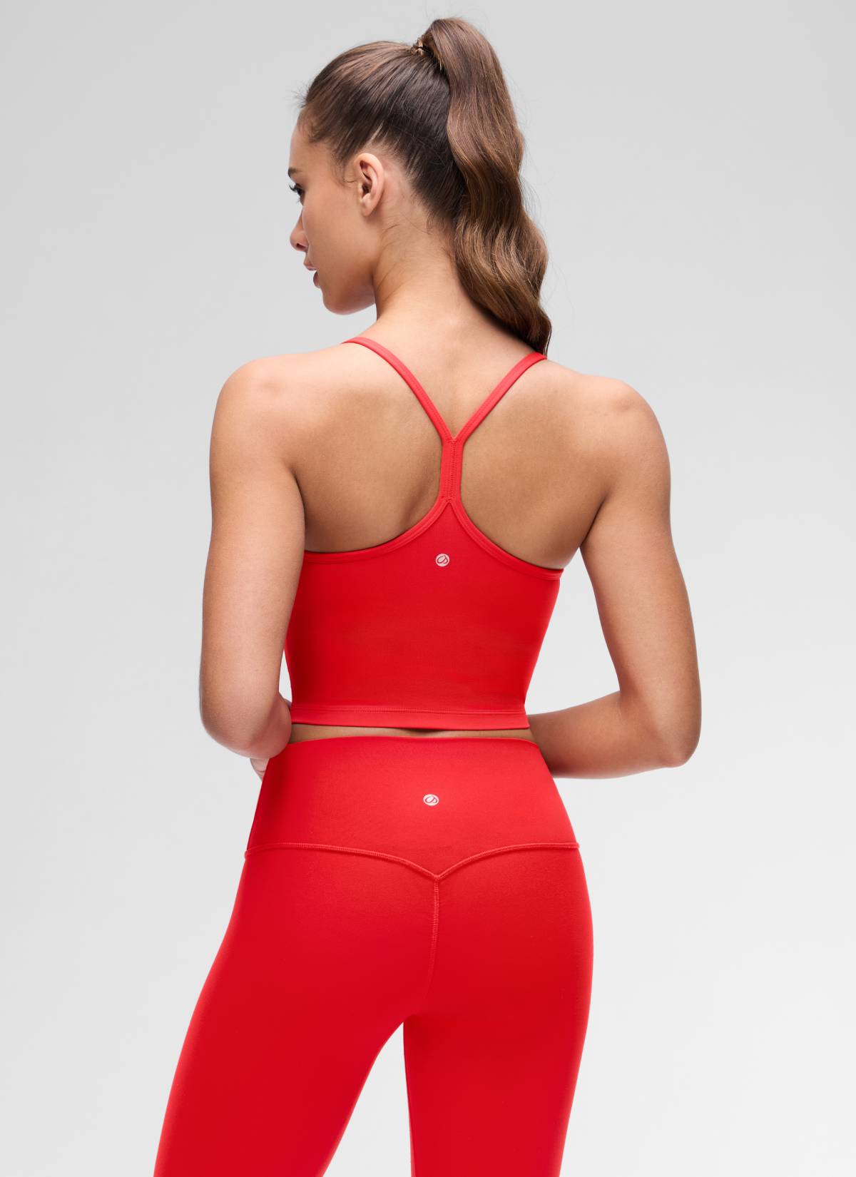 CRZ YOGA Butterluxe Tank Deportivo Largo con Espalda en Y para Mujer Rojo Profundo