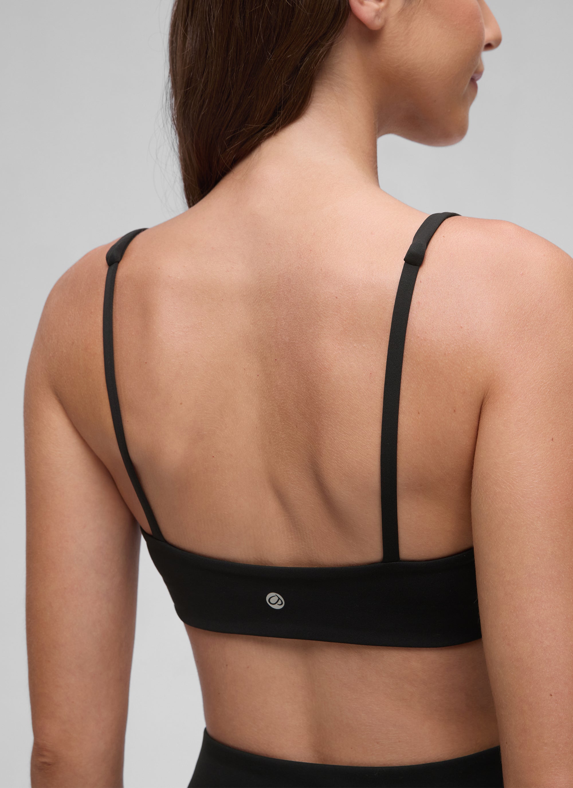 CRZ YOGA Butterluxe Sujetador Mini con Acolchado y Escote Cuadrado Negro