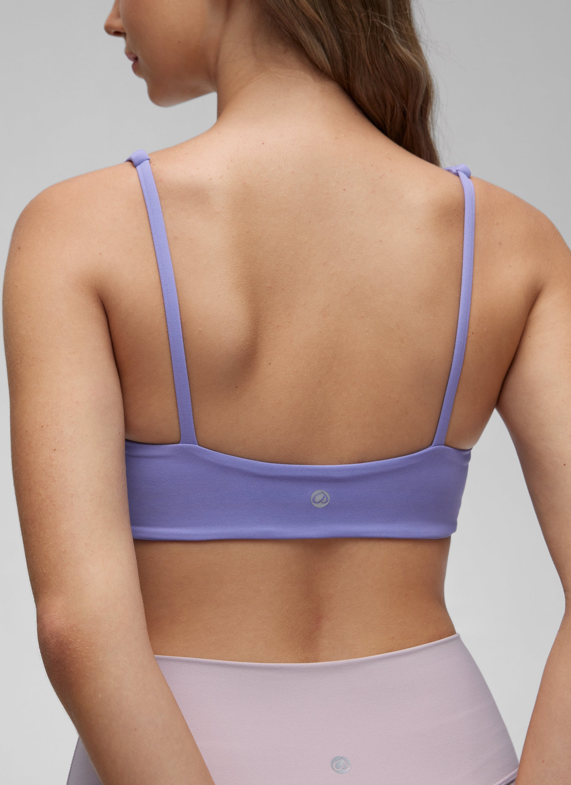 CRZ YOGA Butterluxe Sujetador Mini con Acolchado y Escote Cuadrado Lavanda Oscura Morada