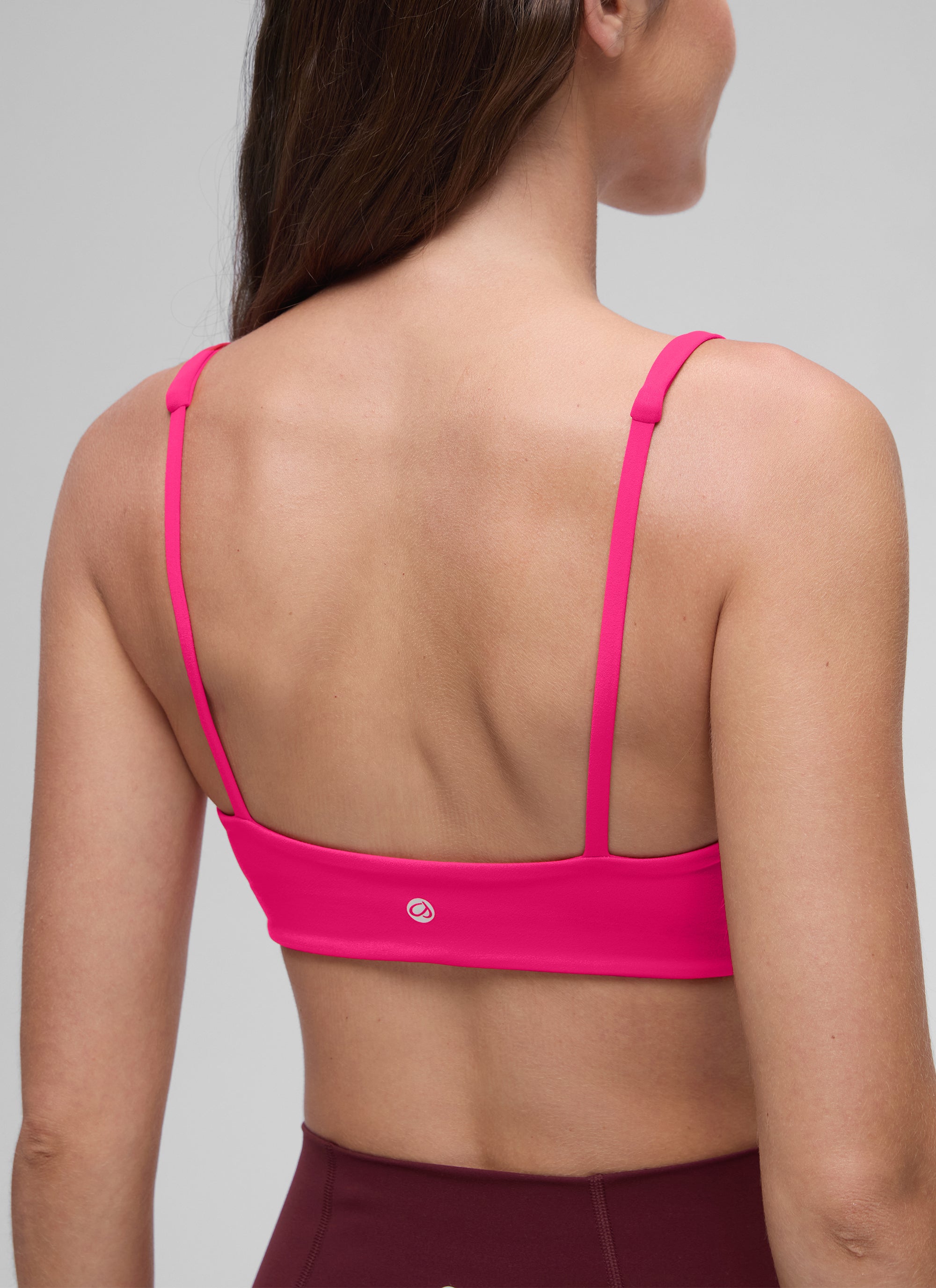 CRZ YOGA Butterluxe Sujetador Mini con Acolchado y Escote Cuadrado Granito Rosa