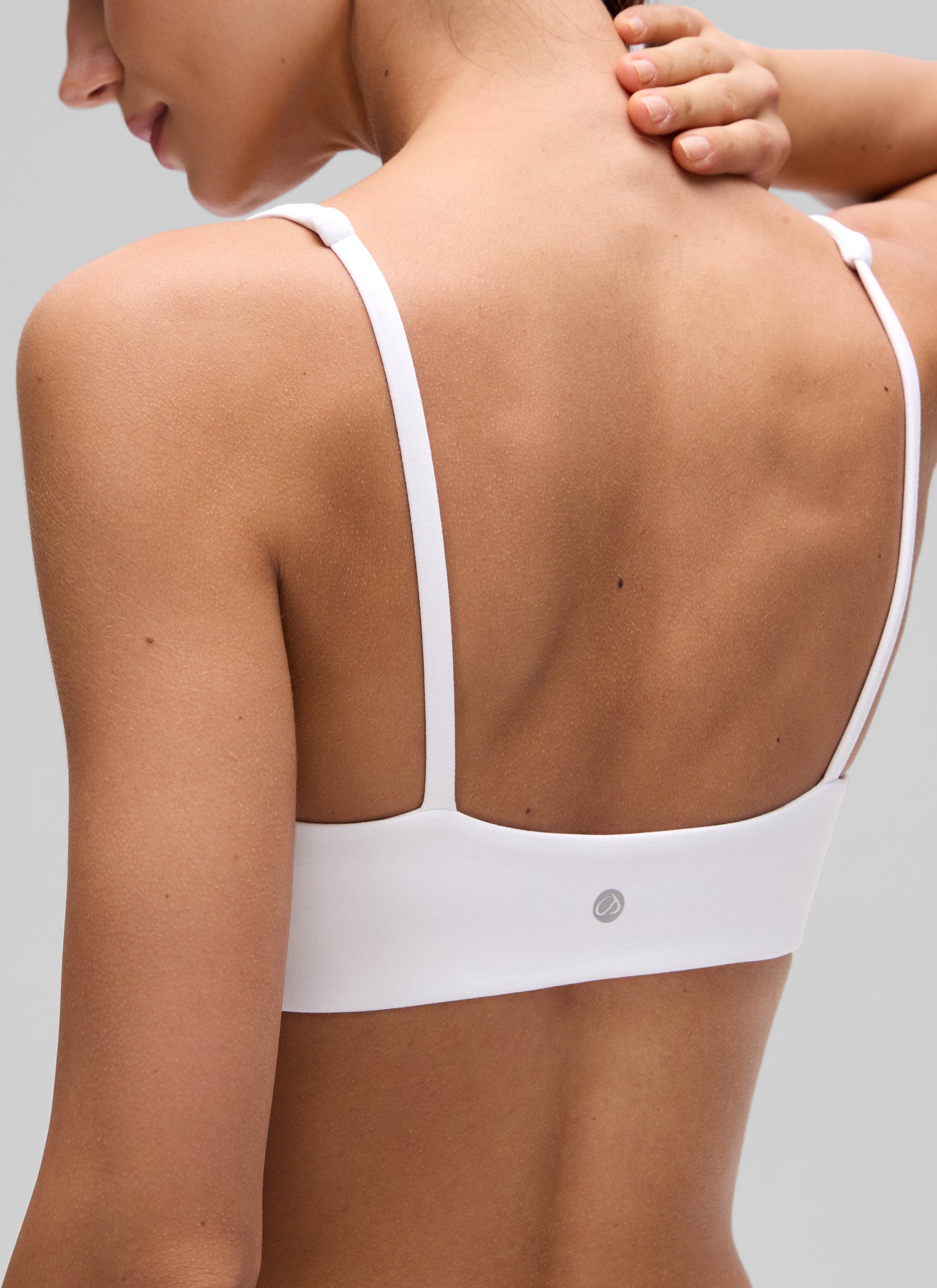 CRZ YOGA Butterluxe Sujetador Mini con Acolchado y Escote Cuadrado blanco