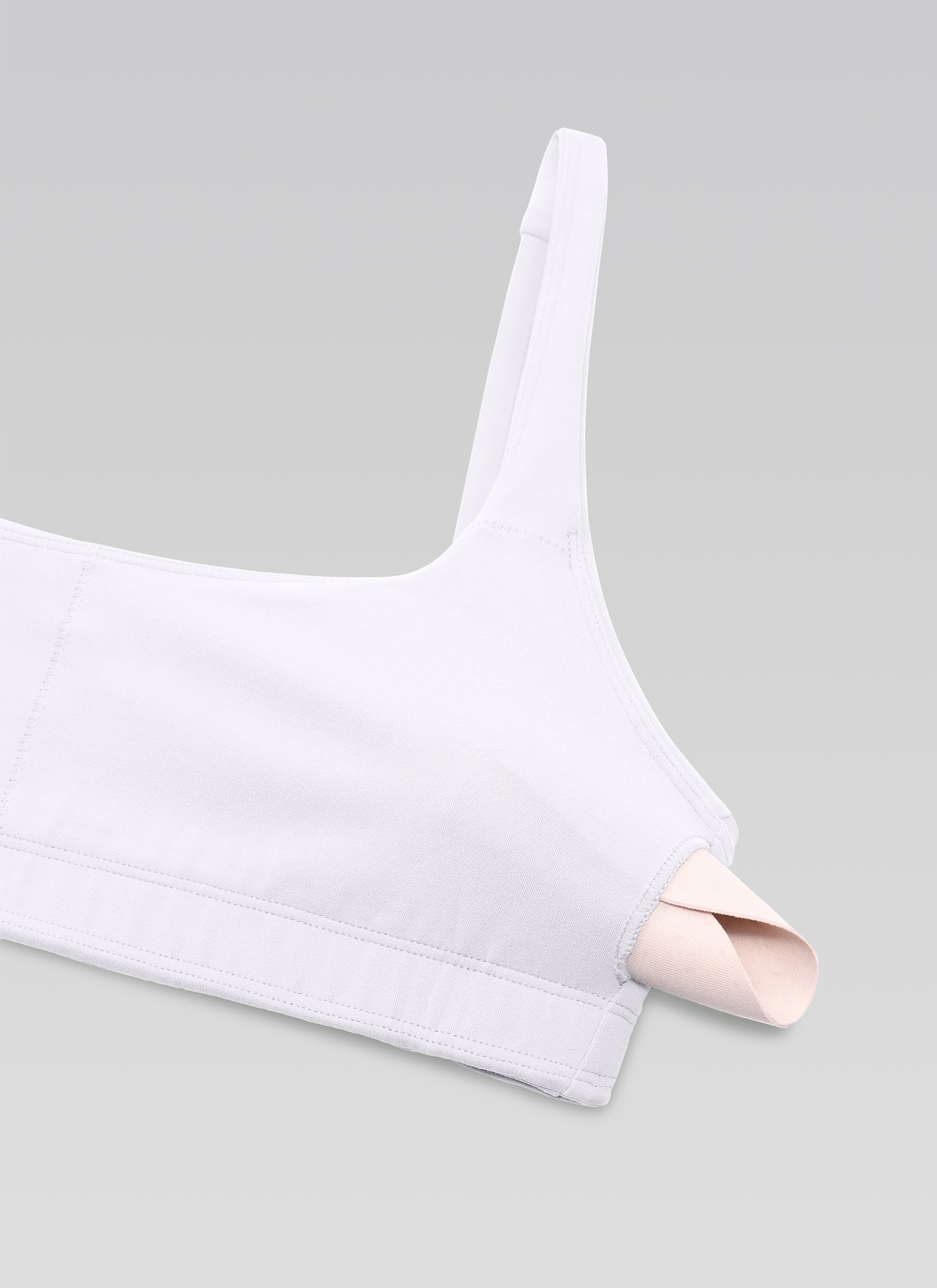 CRZ YOGA Butterluxe Sujetador Mini con Acolchado y Escote Cuadrado blanco