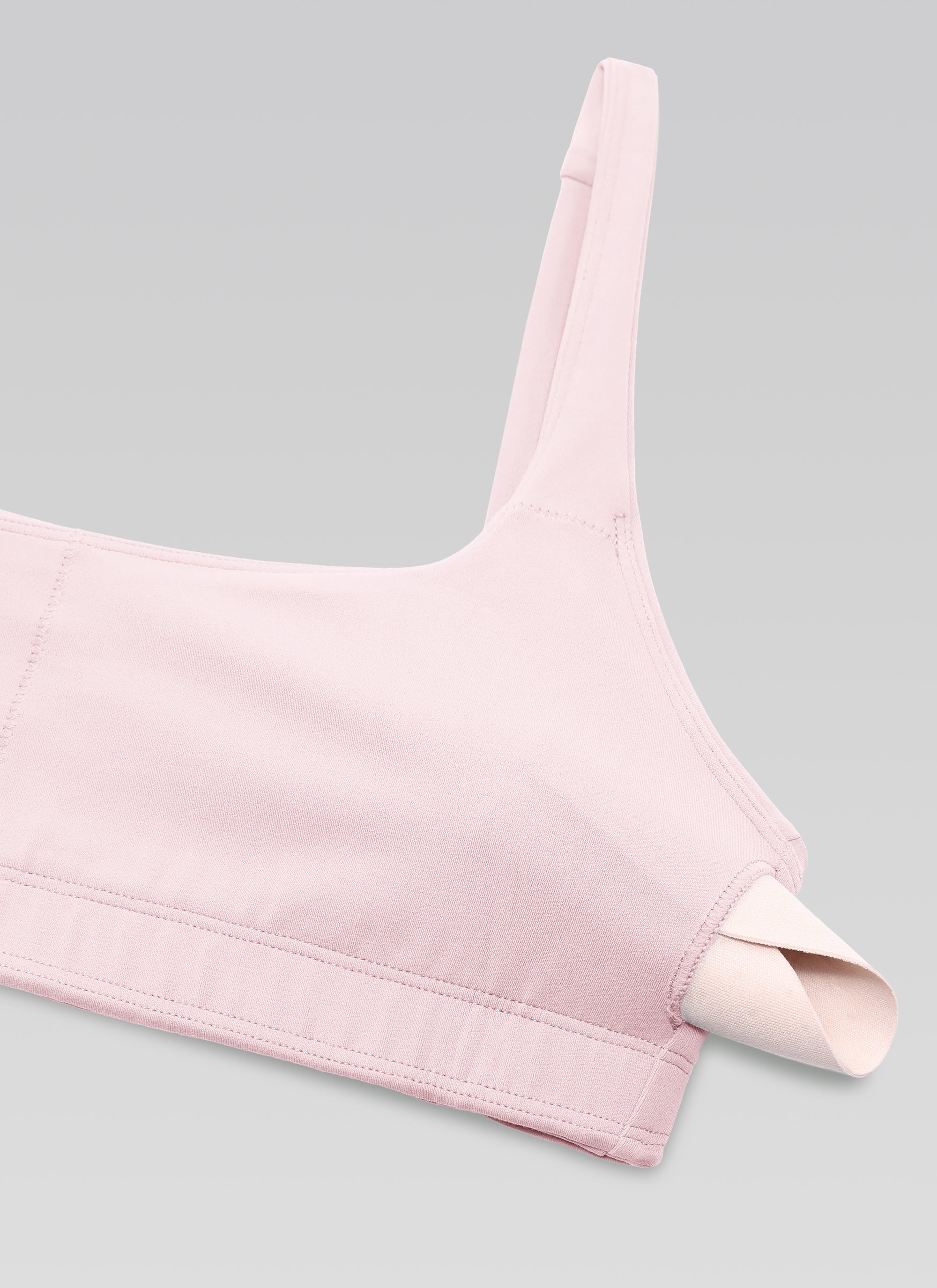 CRZ YOGA Butterluxe Sujetador Mini con Acolchado y Escote Cuadrado Rosa Fresa