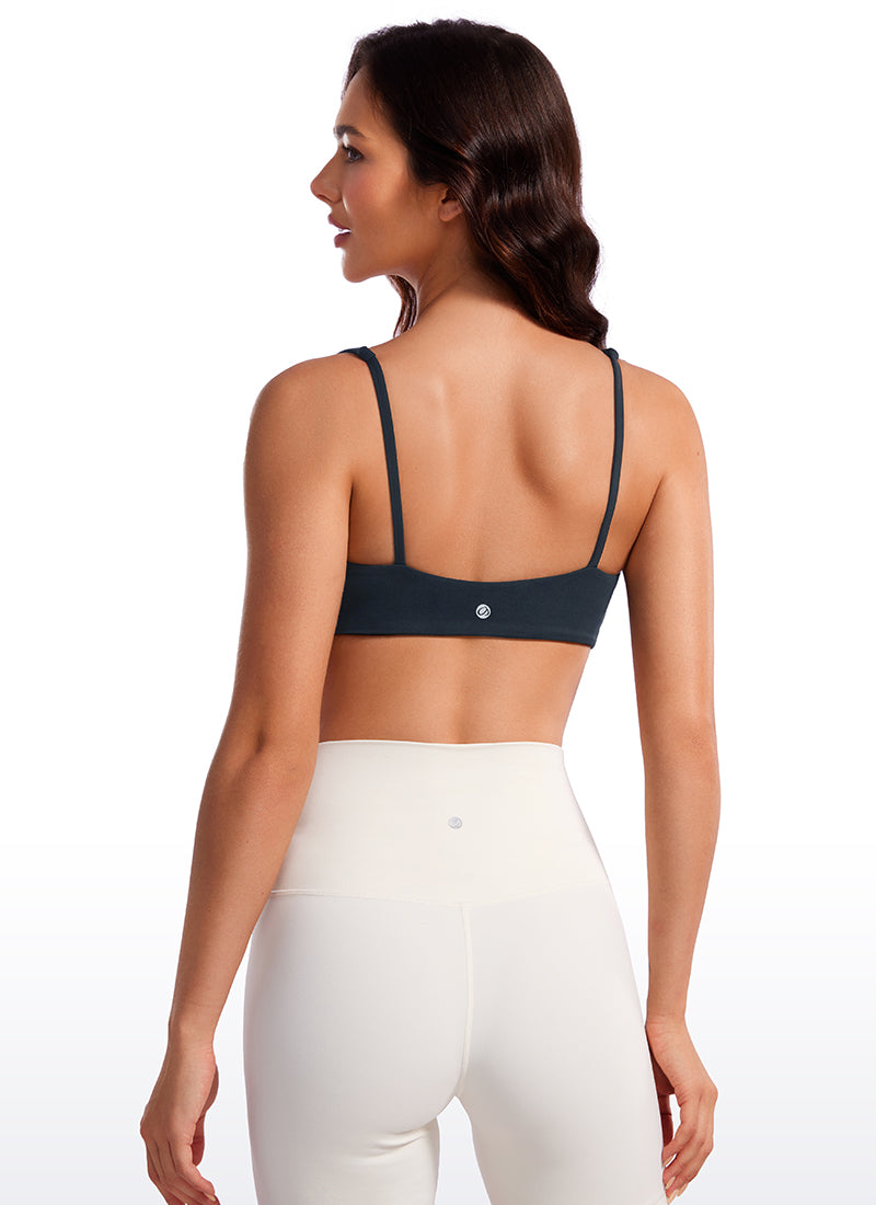 CRZ YOGA Butterluxe Sujetador Mini con Acolchado y Escote Cuadrado True Navy