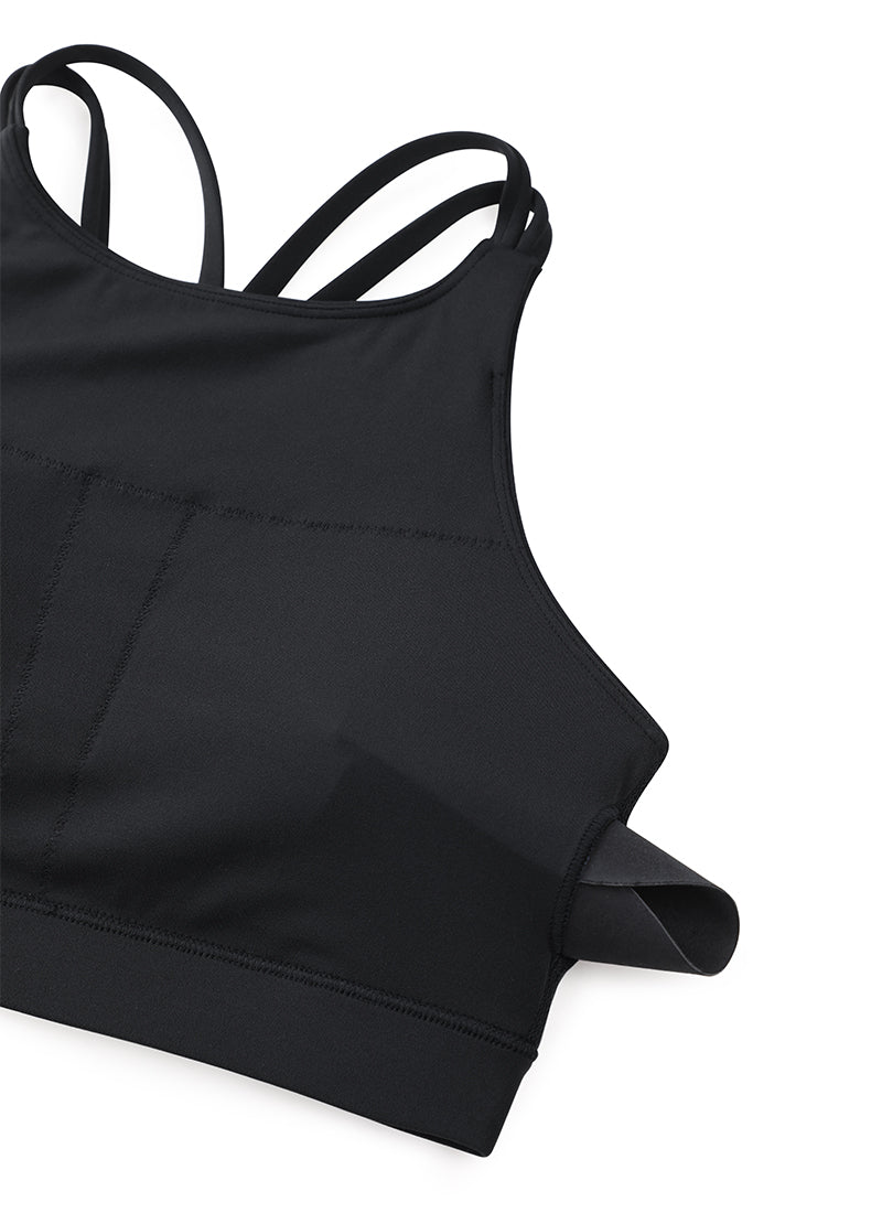 CRZ YOGA Butterluxe Sujetador Deportivo con Espalda cruzada para Mujer Negro