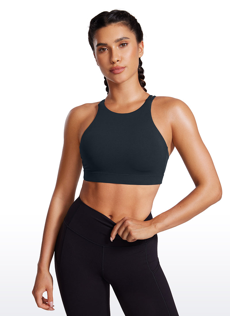 CRZ YOGA Butterluxe Sujetador Deportivo con Espalda cruzada para Mujer True Navy