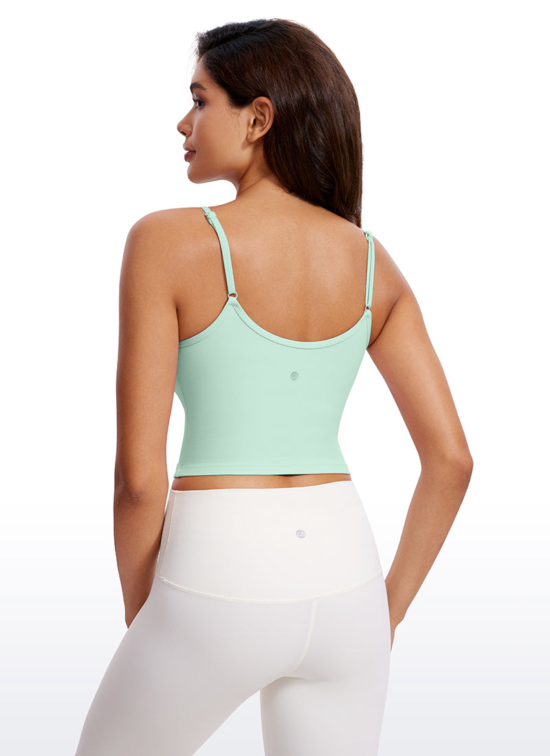 CRZ YOGA Butterluxe Mujer Sujetador Deportivo Yoga con Escote en V Momento de Menta