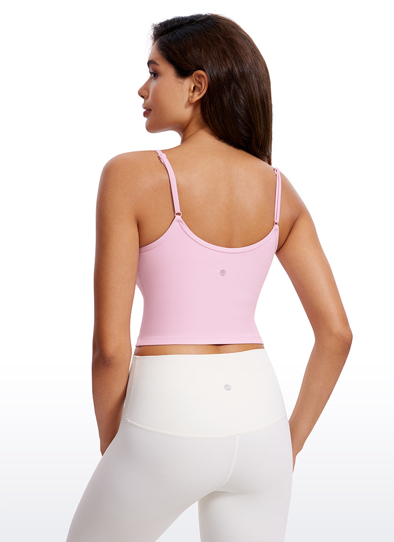 CRZ YOGA Butterluxe Mujer Sujetador Deportivo Yoga con Escote en V Peonía Rosa