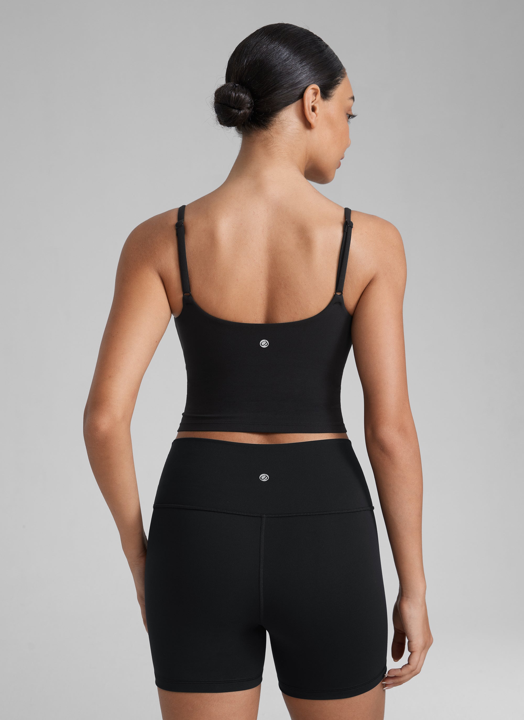 CRZ YOGA Butterlift Sujetador Deportivo con Escote Redondo y U Espalda para Mujer Negro