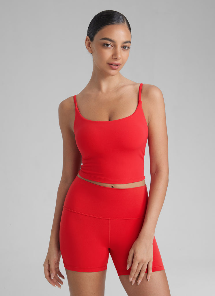 CRZ YOGA Butterlift Sujetador Deportivo con Escote Redondo y U Espalda para Mujer blanco