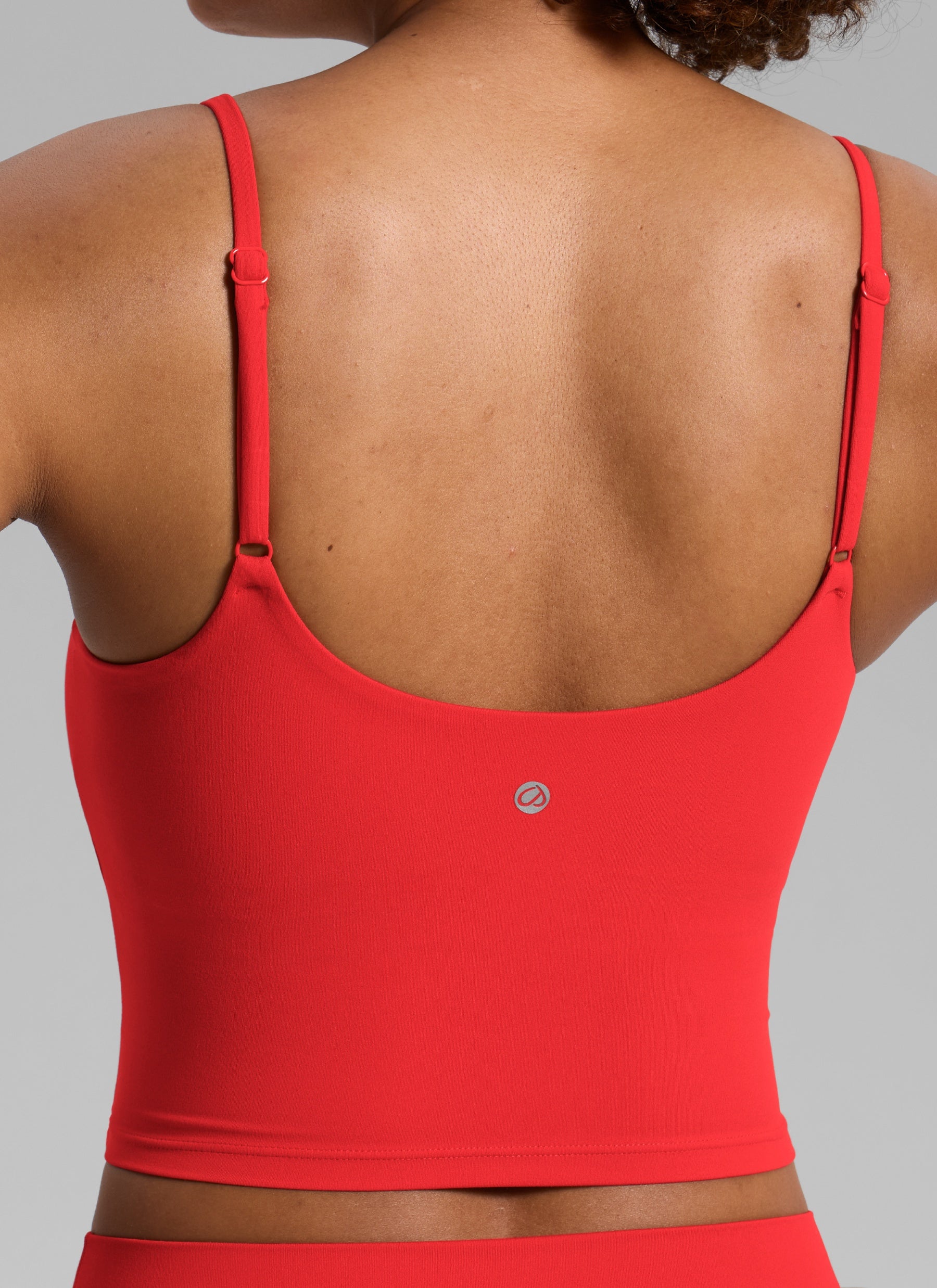 CRZ YOGA Butterlift Sujetador Deportivo con Escote Redondo y U Espalda para Mujer Rojo Profundo