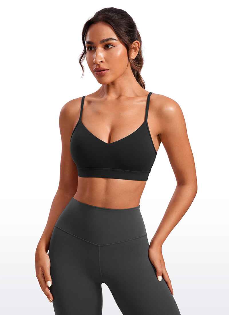 Butterluxe Sujetador con Cuello en V y Tirantes Espagueti
