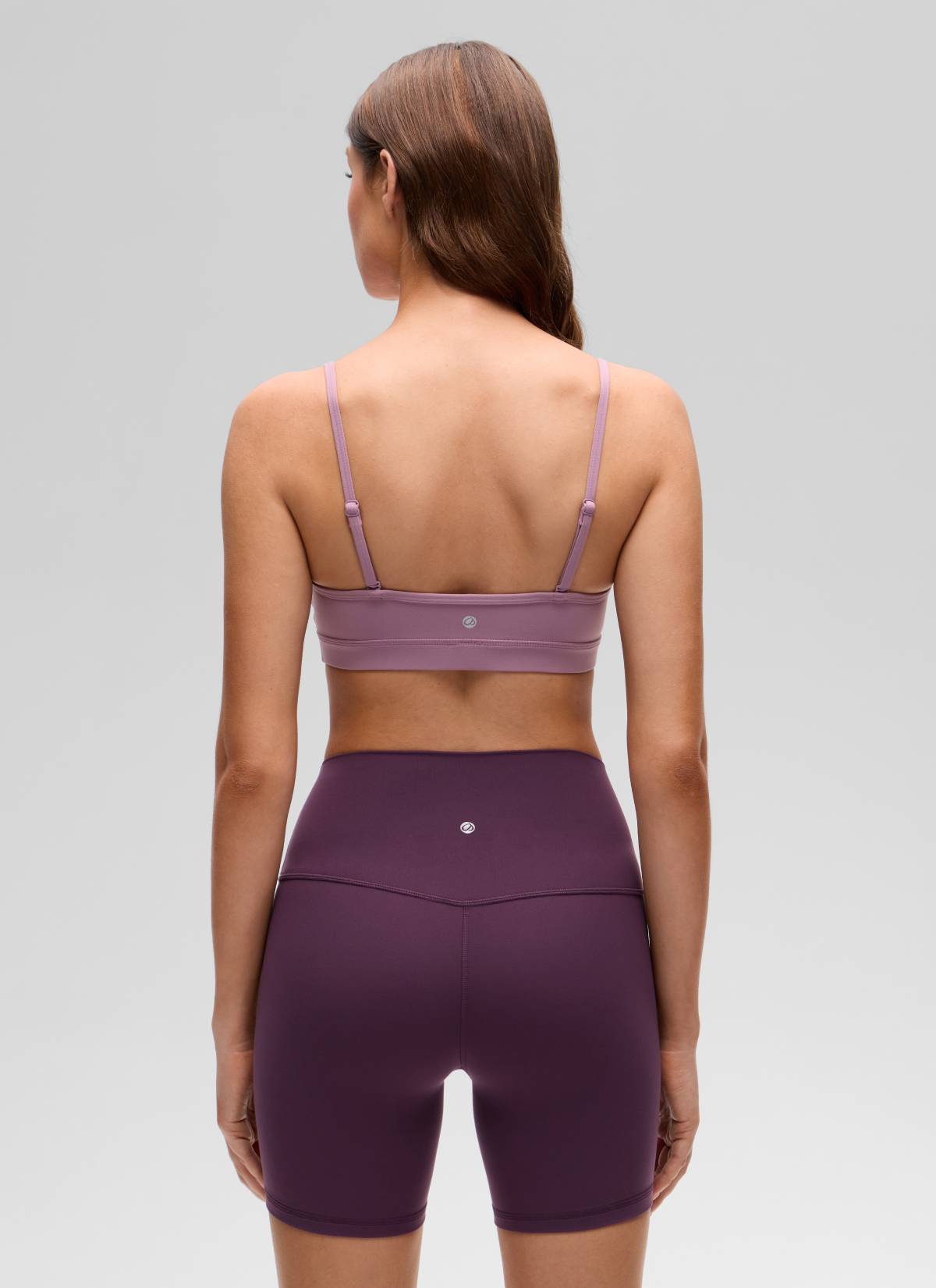 CRZ YOGA Butterluxe Sujetador con Cuello en V y Tirantes Espagueti para Mujer Lavanda claro