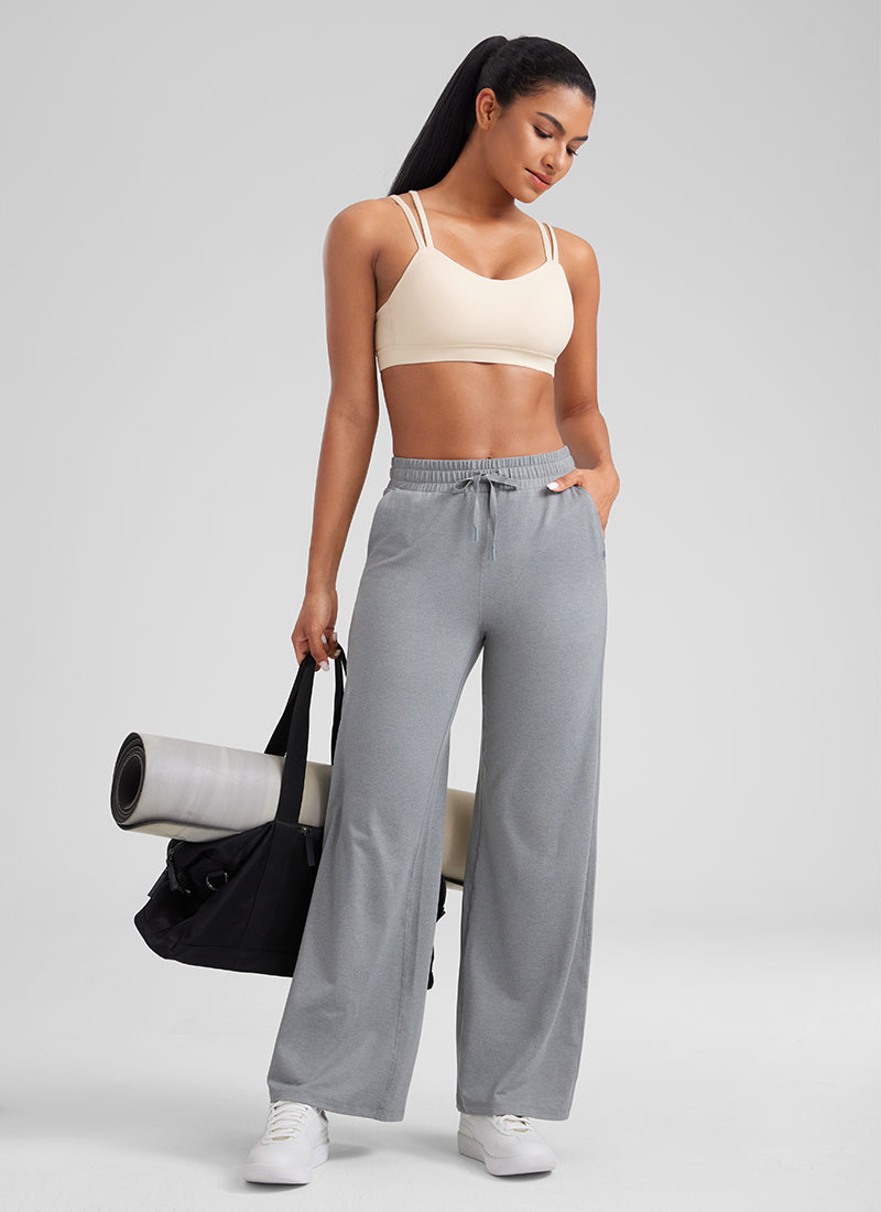 CRZ YOGA Sujetador Mujer Yoga Butterluxe Copa Moldeada Tirantes V Albaricoque blanco