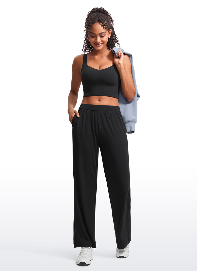 CRZ YOGA  Butterluxe Sujetador de Copa para Mujer con Cuello en V Negro