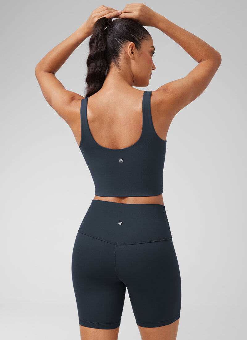 CRZ YOGA  Butterluxe Sujetador de Copa para Mujer con Cuello en V True Navy