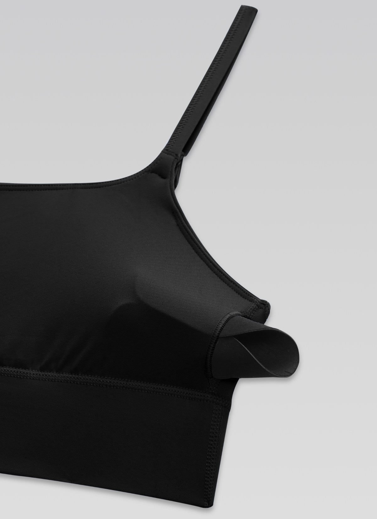 CRZ YOGA Mujer Butterlift Yoga Longline Bra con Almohadillas Negro