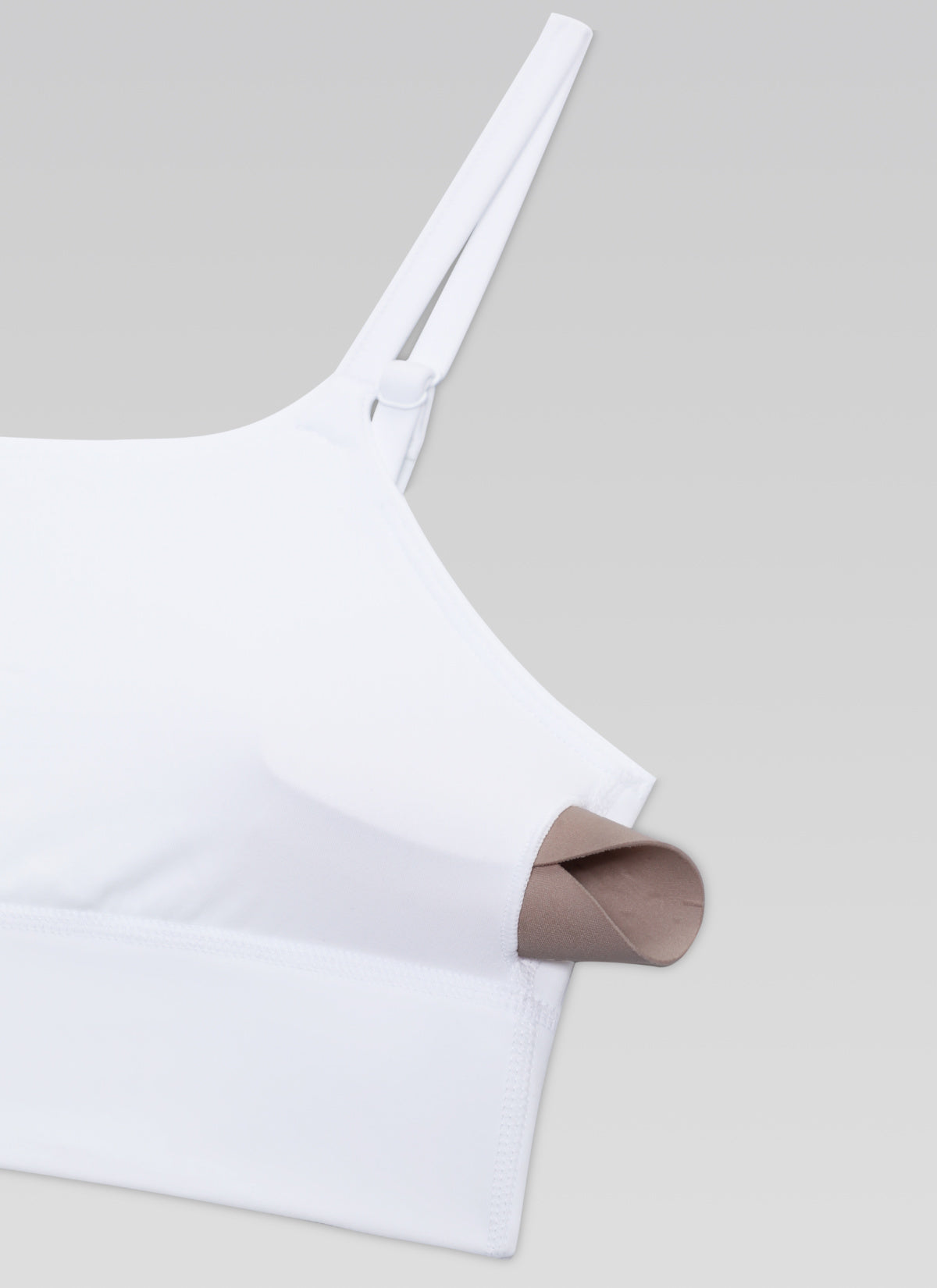 CRZ YOGA Mujer Butterlift Yoga Longline Bra con Almohadillas blanco