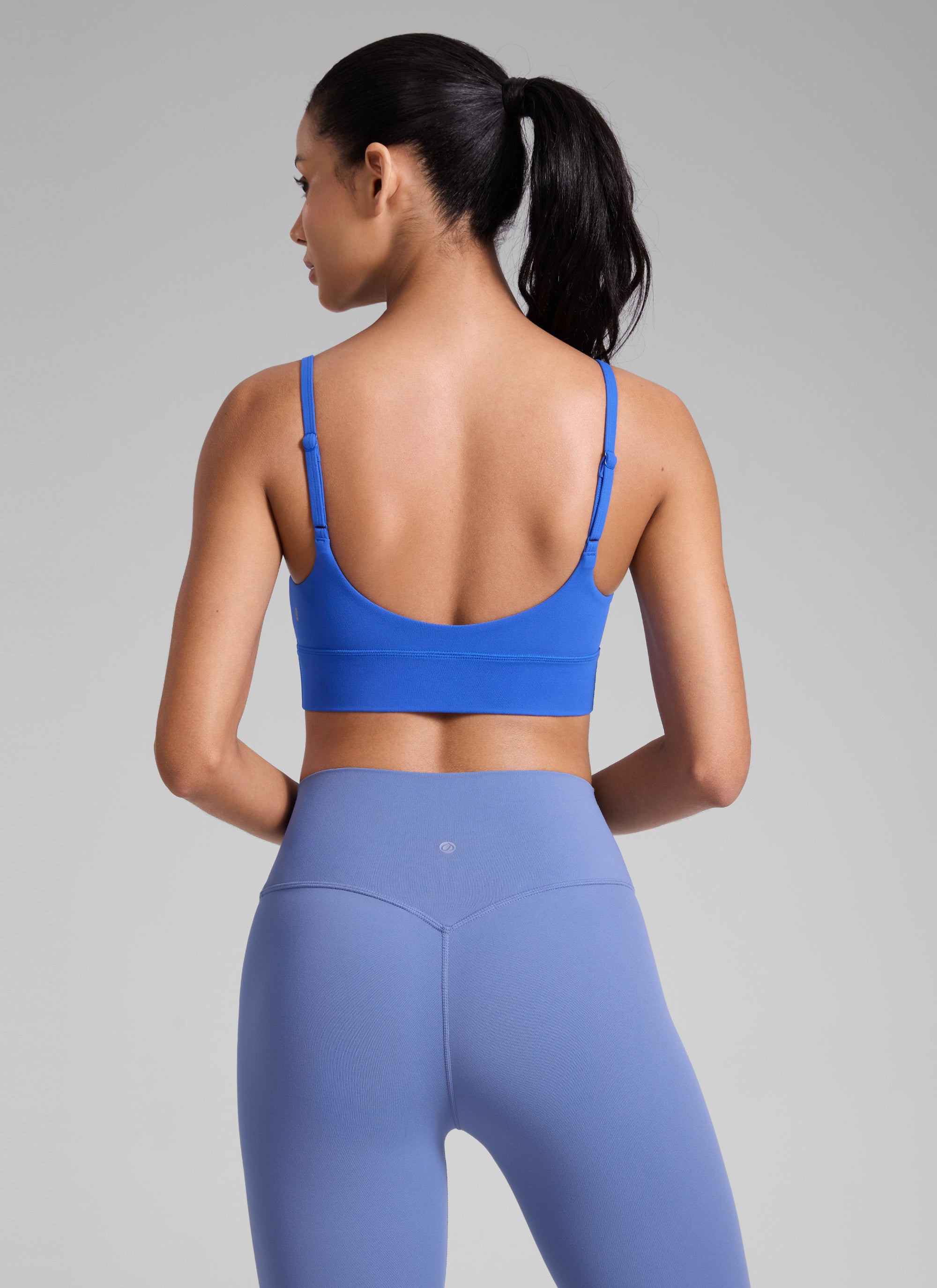 CRZ YOGA Mujer Butterlift Yoga Longline Bra con Almohadillas Royal