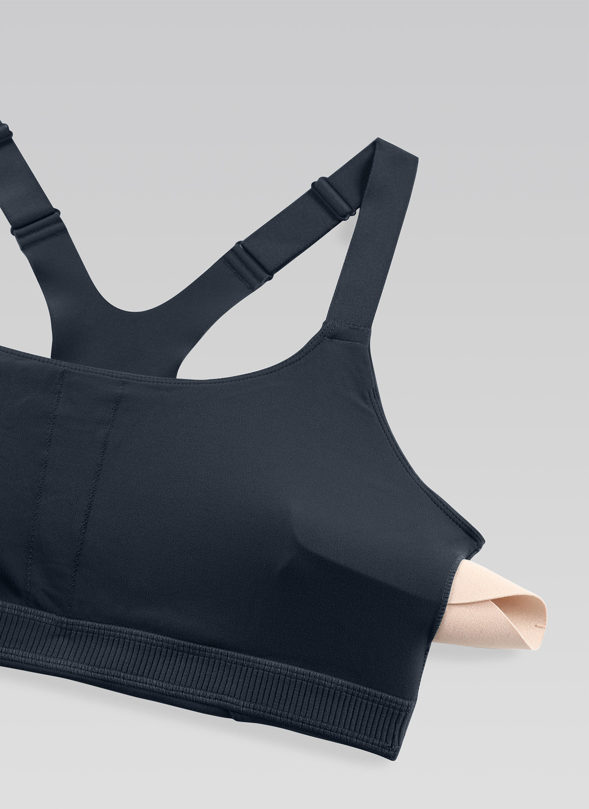 CRZ YOGA Butterlift Sujetadores con Tirantes ajustables y Cuello Redondo para Mujer True Navy @model_info:NEW