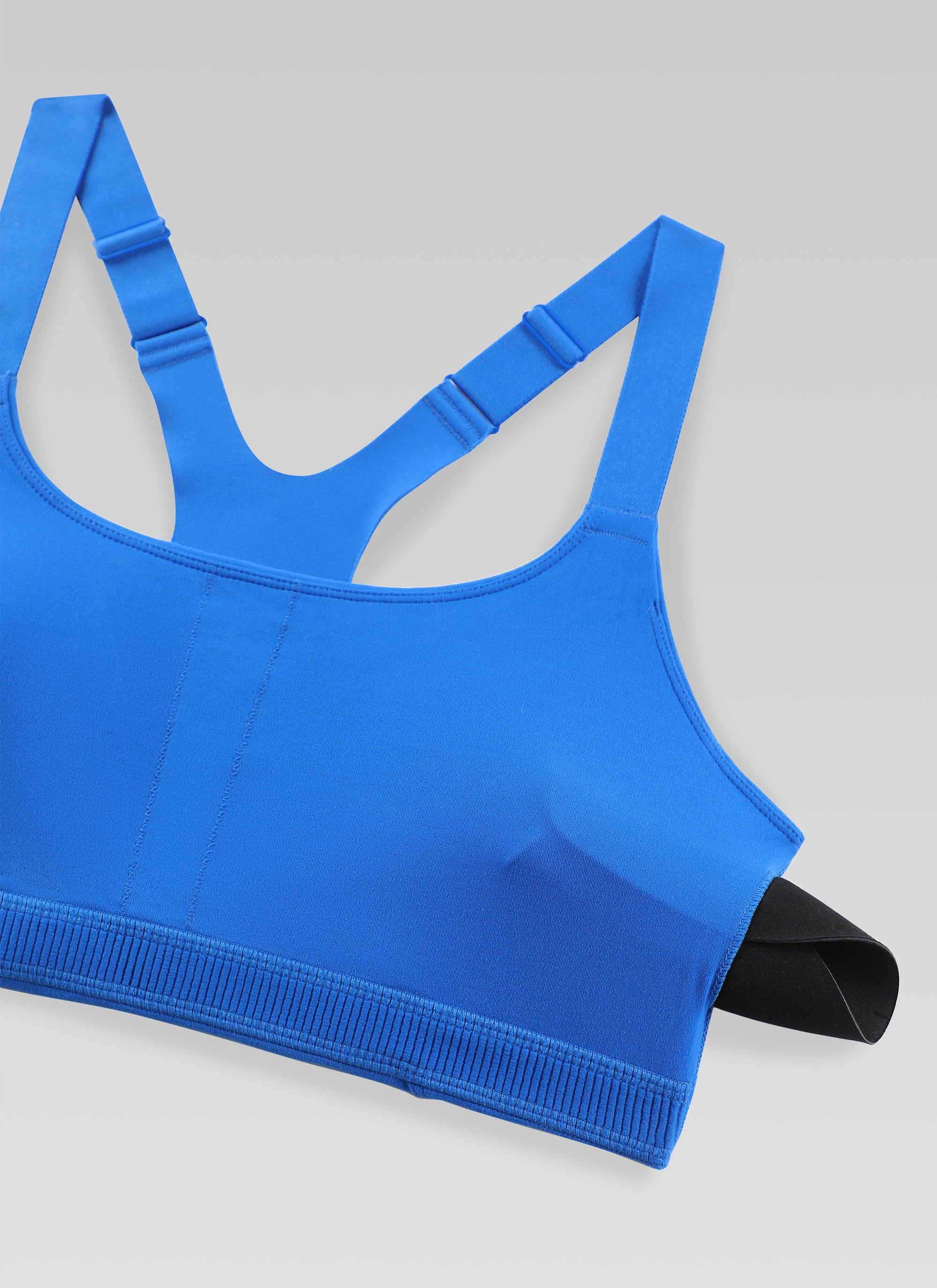 CRZ YOGA Butterlift Sujetadores con Tirantes ajustables y Cuello Redondo para Mujer Azul Destello @model_info:NEW