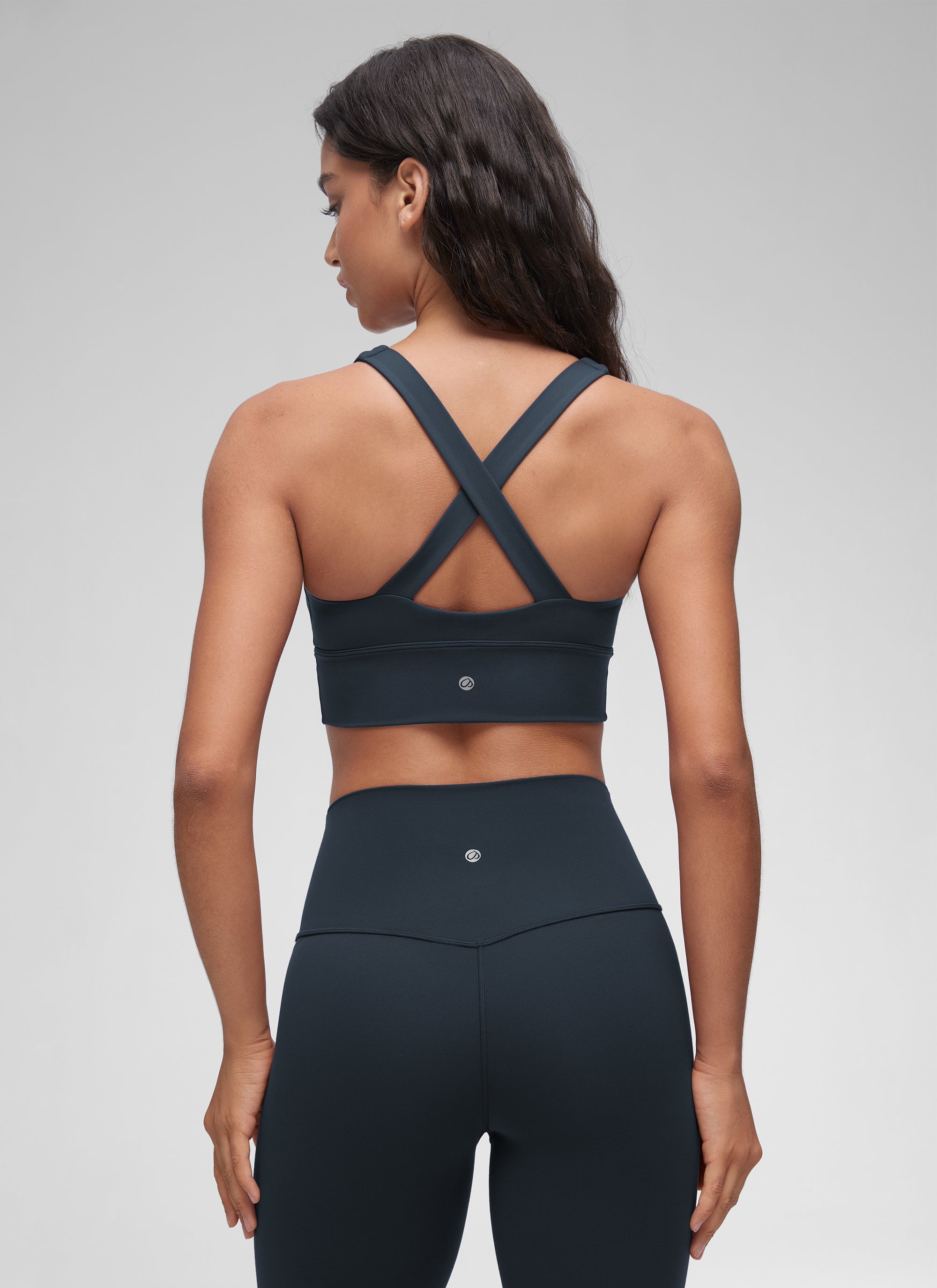 CRZ YOGA Mujer Sujetador Butterluxe Soporte Ligero con Detalle en V True Navy