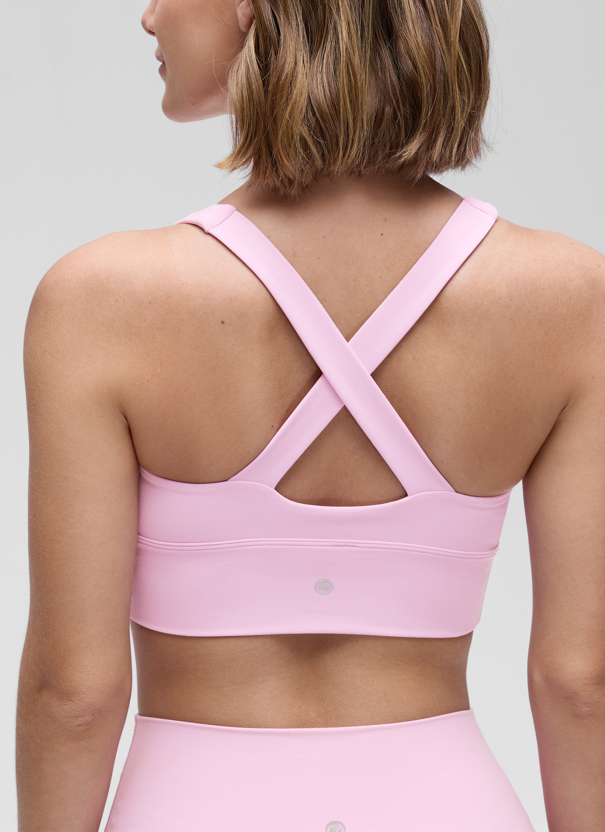 CRZ YOGA Mujer Sujetador Butterluxe Soporte Ligero con Detalle en V Vita Rosa
