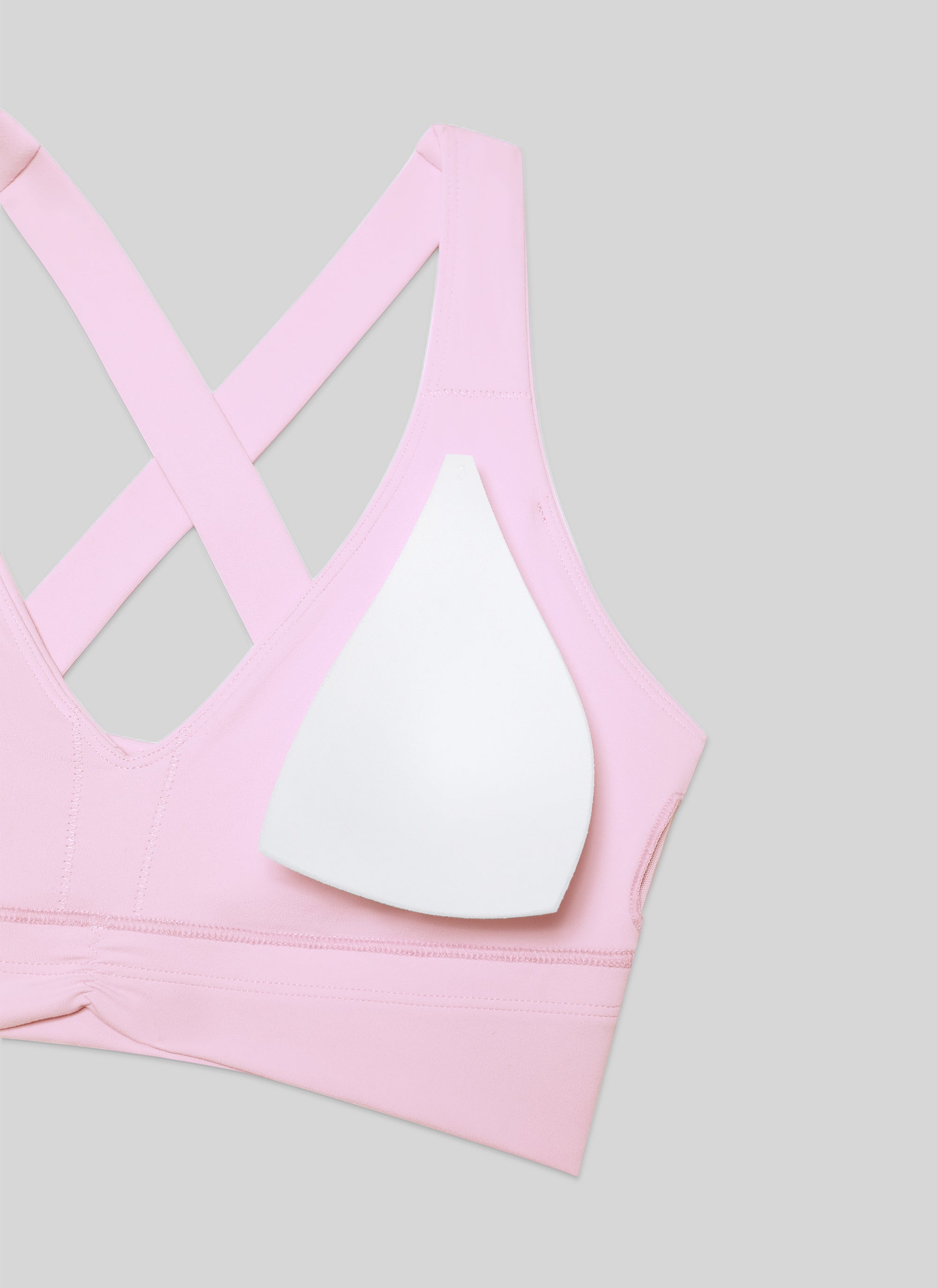 CRZ YOGA Mujer Sujetador Butterluxe Soporte Ligero con Detalle en V Vita Rosa