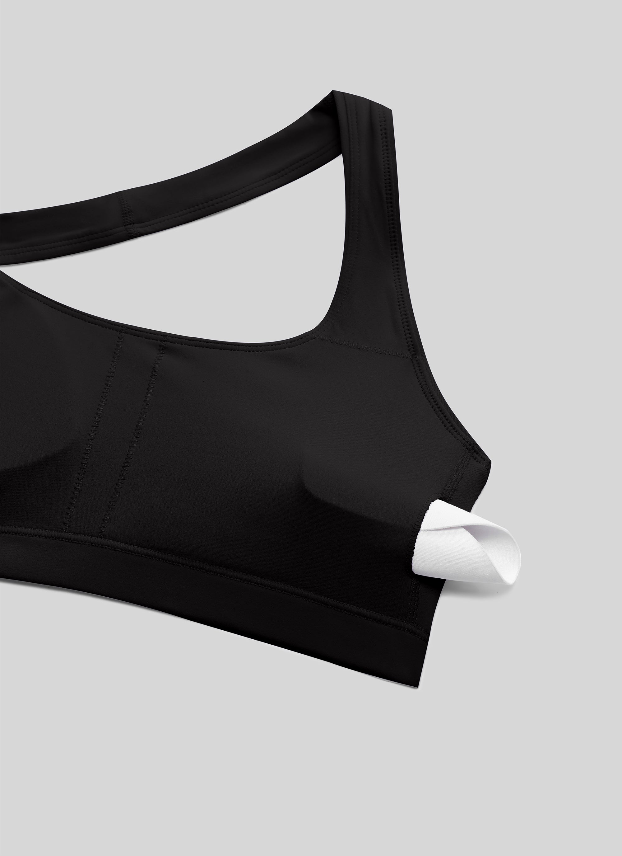 CRZ YOGA Mujer Sujetador Halter Espalda Abierta Negro