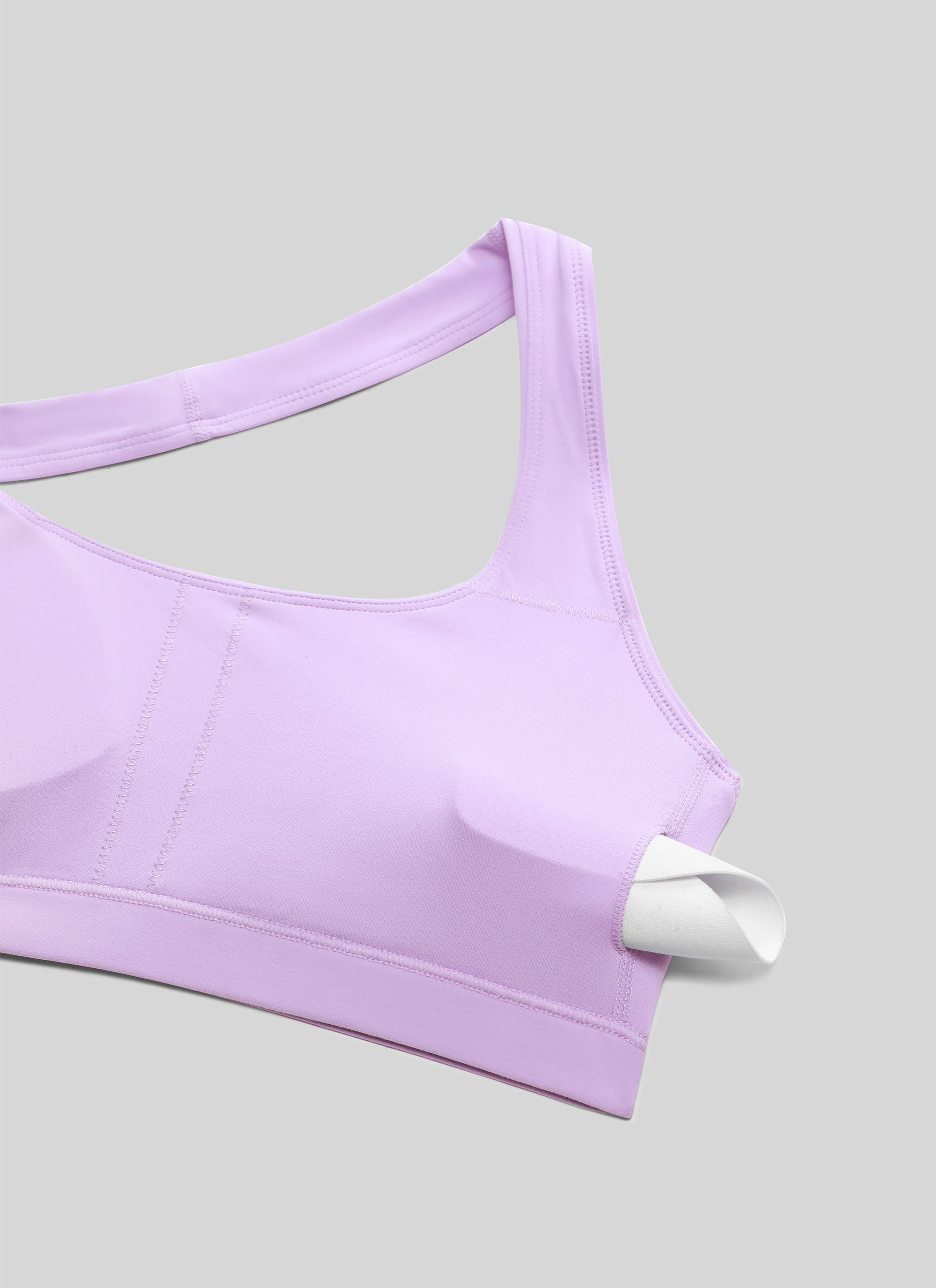 CRZ YOGA Mujer Sujetador Halter Espalda Abierta Púrpura élfico
