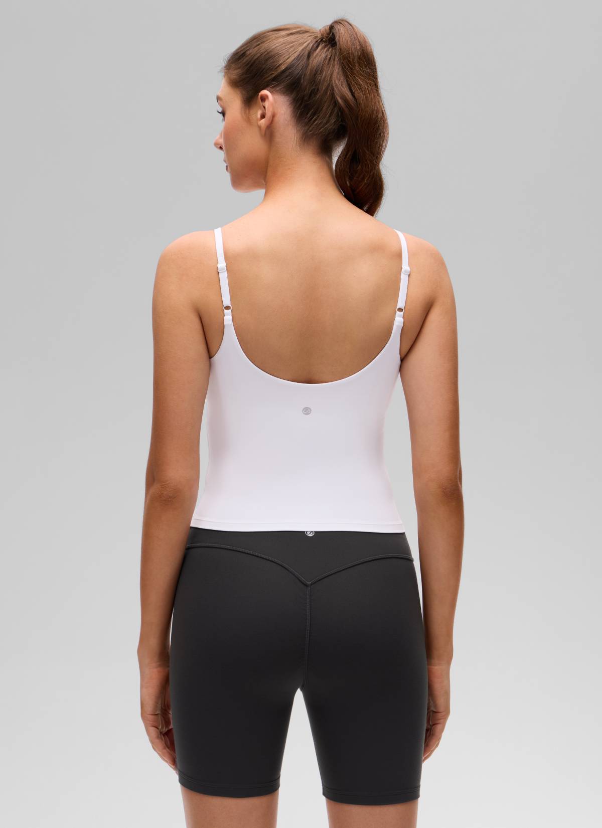 CRZ YOGA Butterluxe Sujetador Incorporado de Espalda U para Yoga blanco
