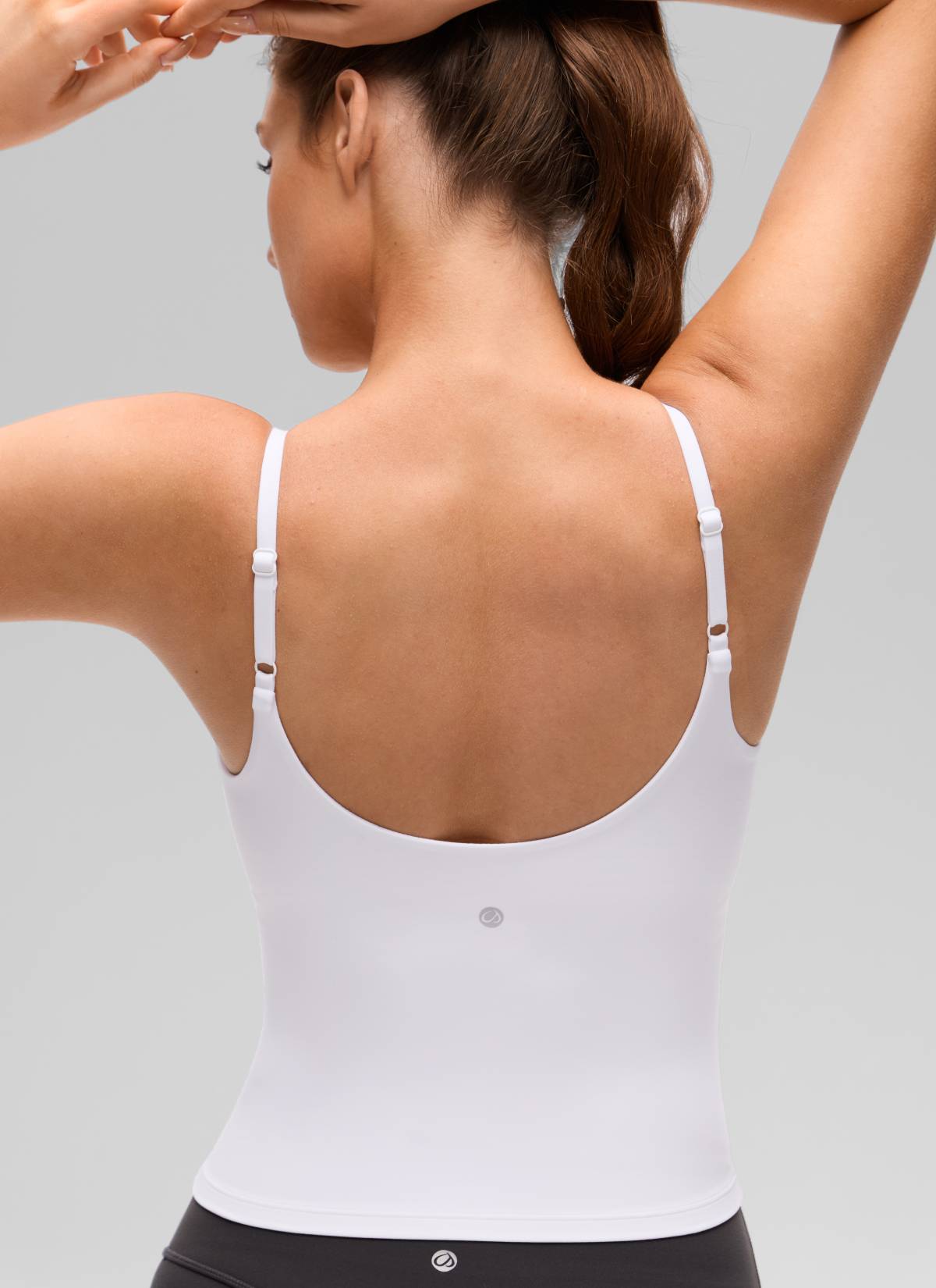 CRZ YOGA Butterluxe Sujetador Incorporado de Espalda U para Yoga blanco