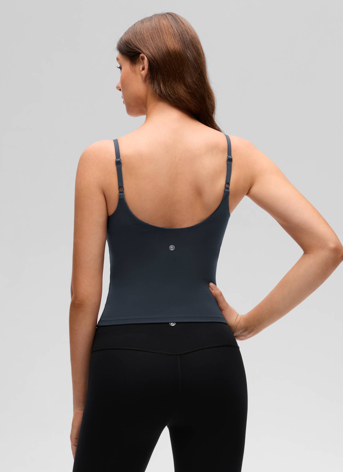 CRZ YOGA Butterluxe Sujetador Incorporado de Espalda U para Yoga True Navy