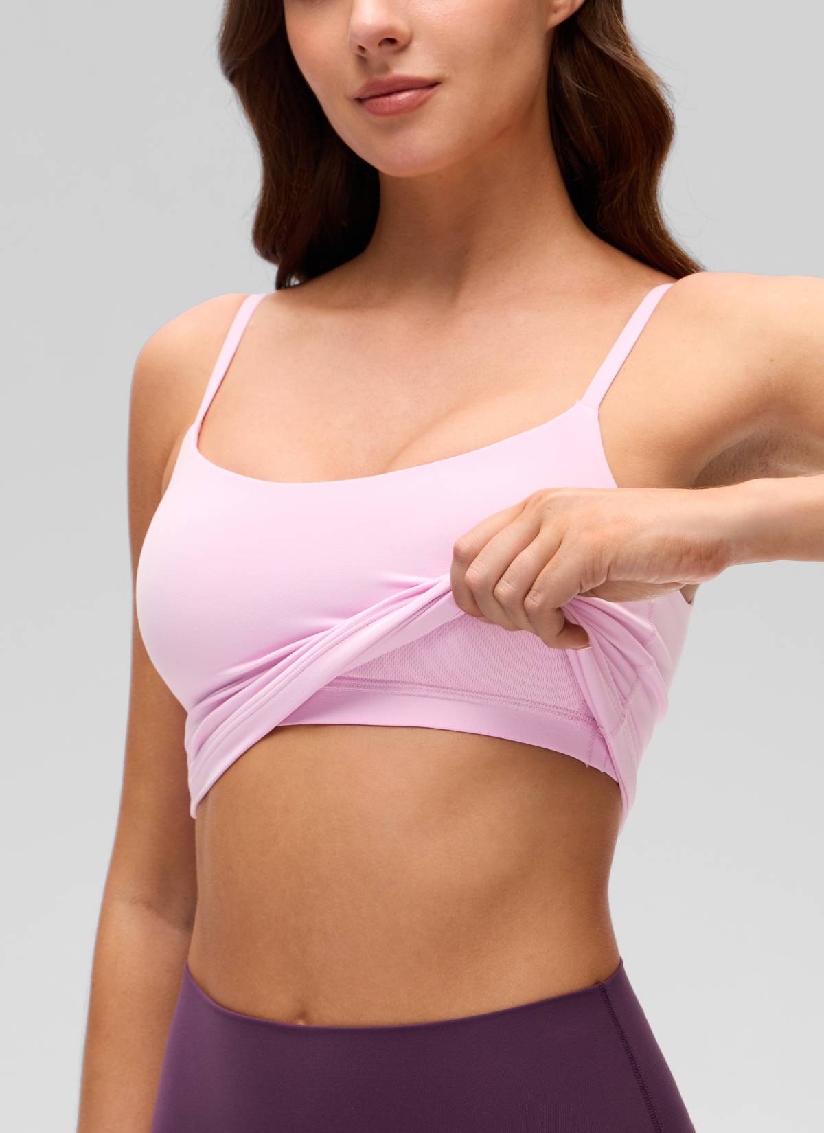 CRZ YOGA Butterluxe Sujetador Incorporado de Espalda U para Yoga Vita Rosa