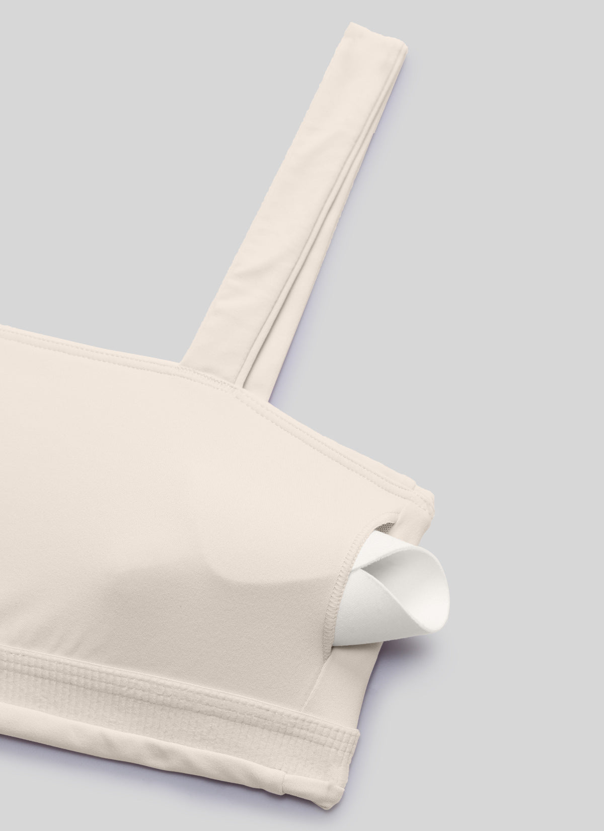 CRZ YOGA Women's Butterlift Sujetador Deportivo de Cuello Cuadrado Bronceado Mojave