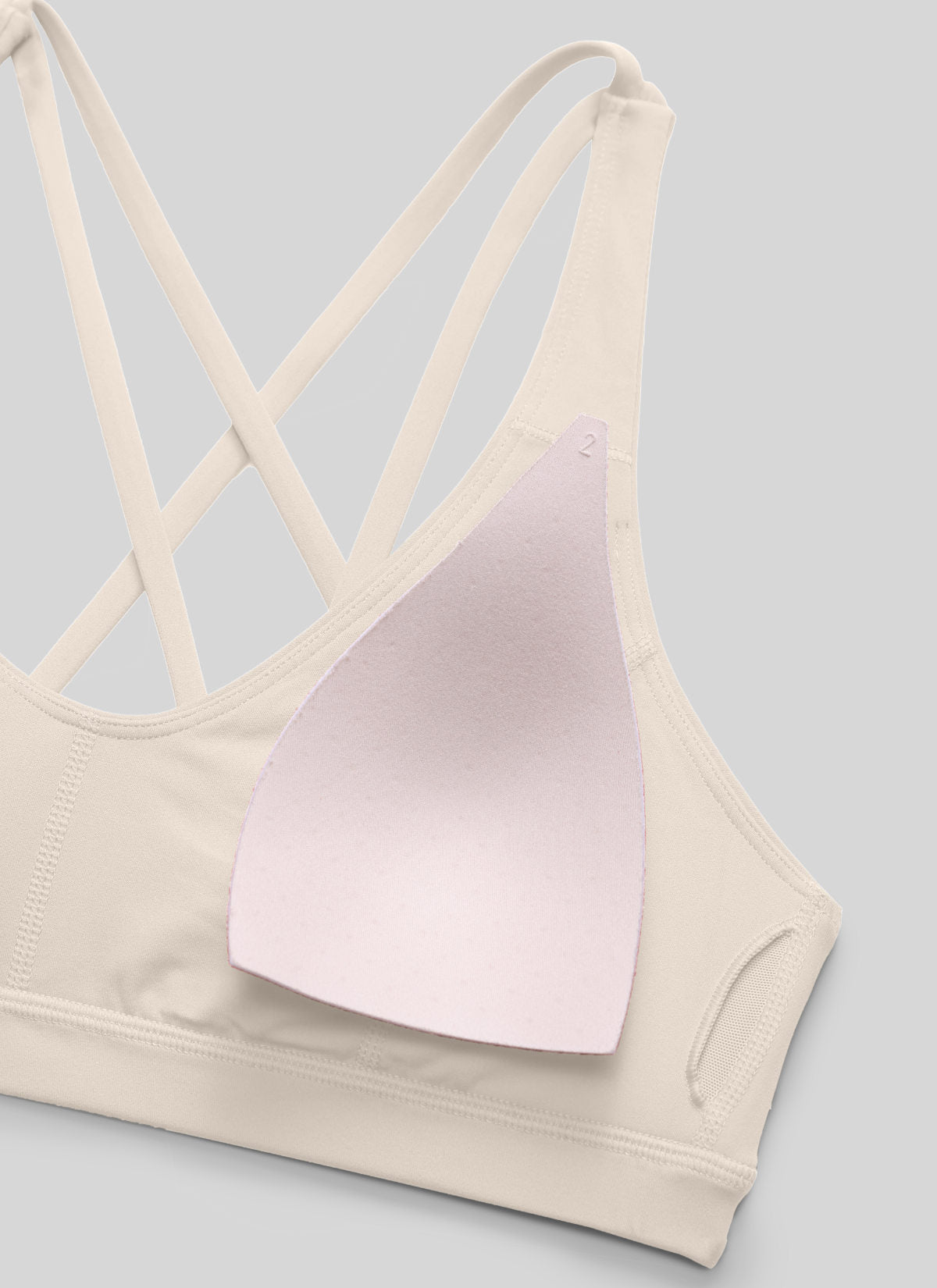 CRZ YOGA Sujetador Deportivo U-Cut con Espalda Cruzada para Mujer Bronceado Mojave