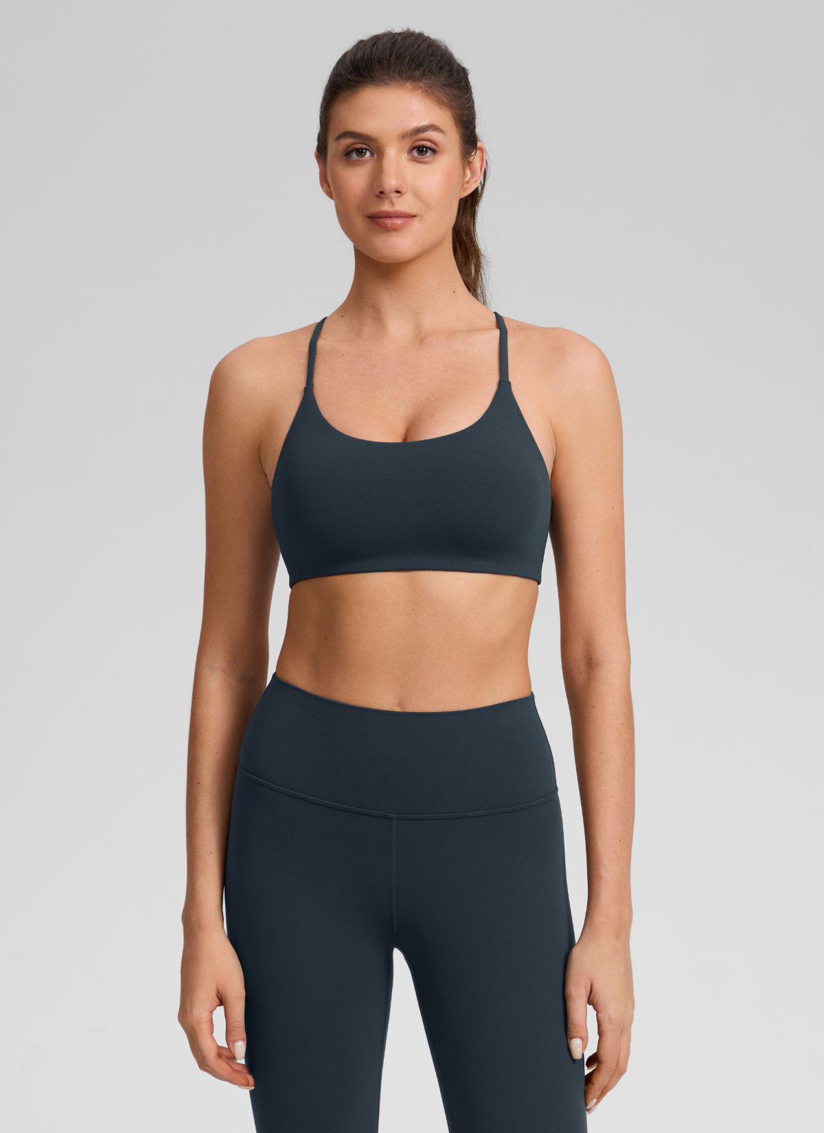 CRZ YOGA Sujetador Butterlift® Deportivo con Espalda en V para Mujer True Navy