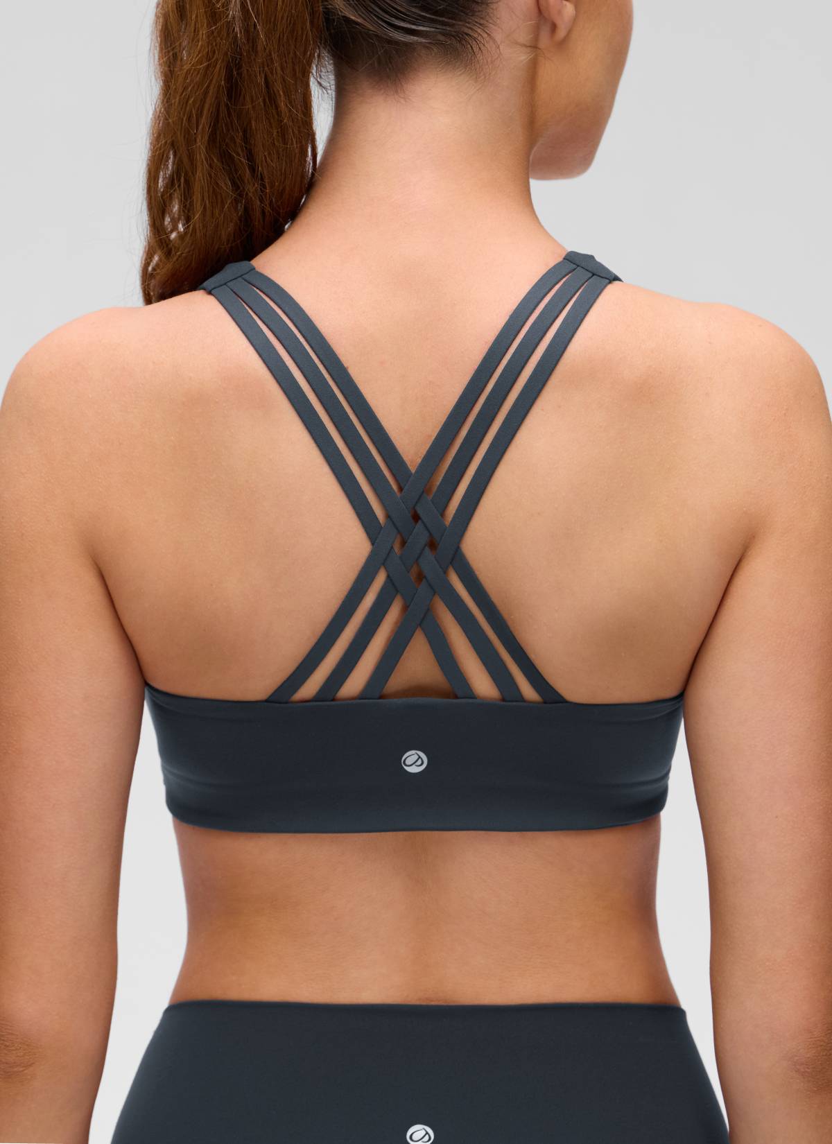 CRZ YOGA Mujer Sujetador Deportivo Butterluxe con Escote en V y Tiras True Navy