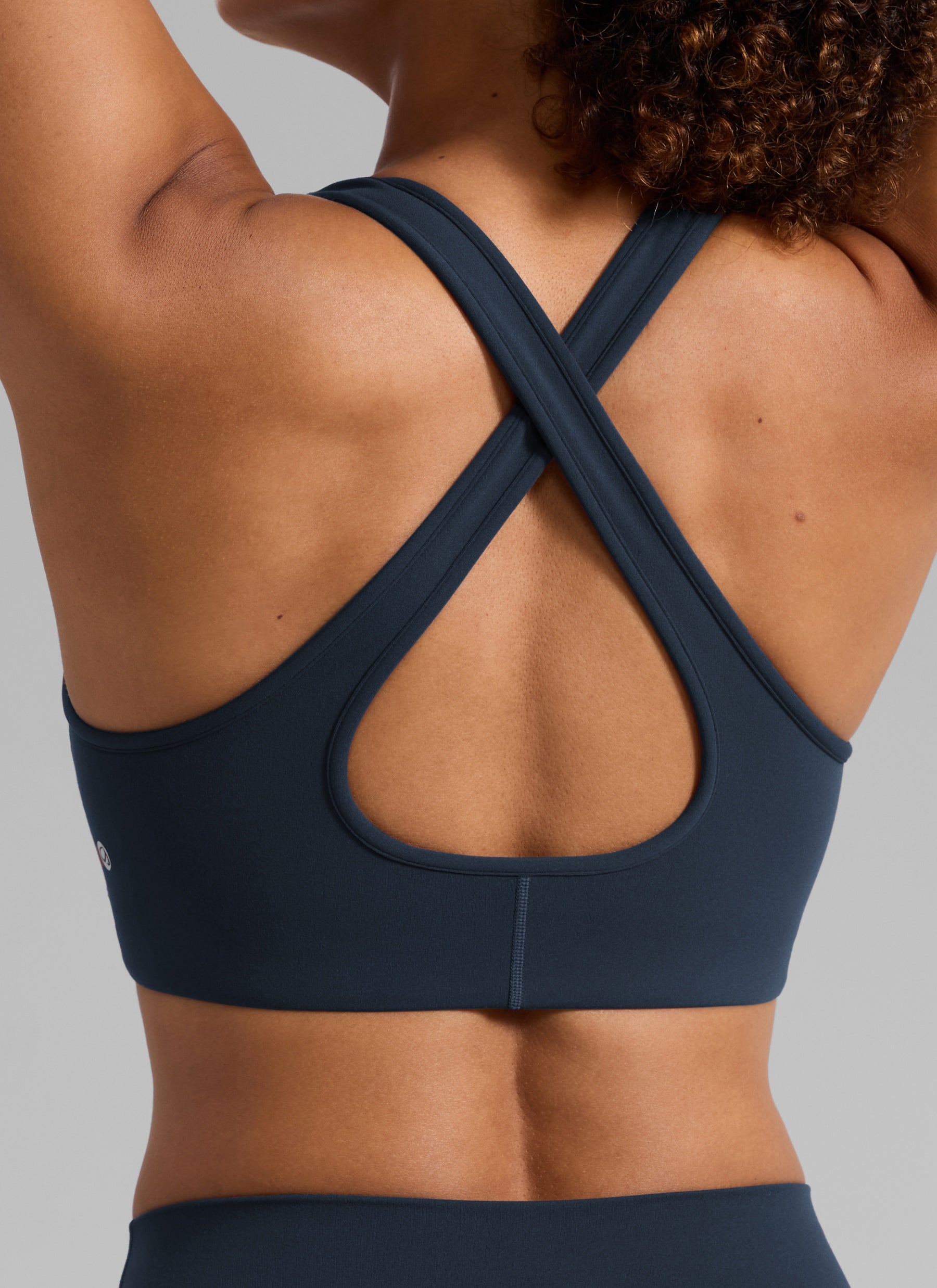 CRZ YOGA Women Butterlift® Sujetador Espalda Cruzada Tirantes Anchos True Navy