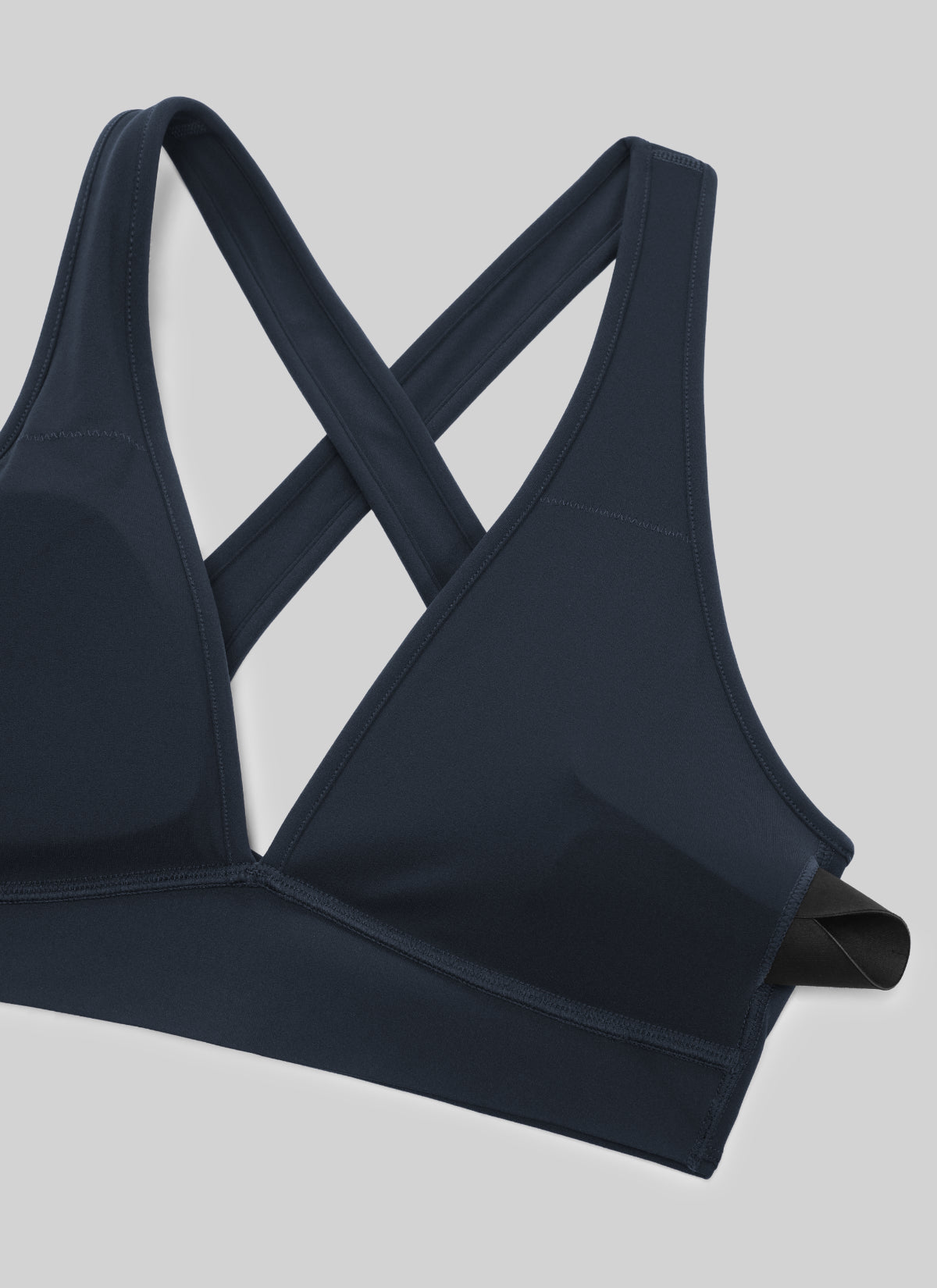 CRZ YOGA Women Butterlift® Sujetador Espalda Cruzada Tirantes Anchos True Navy