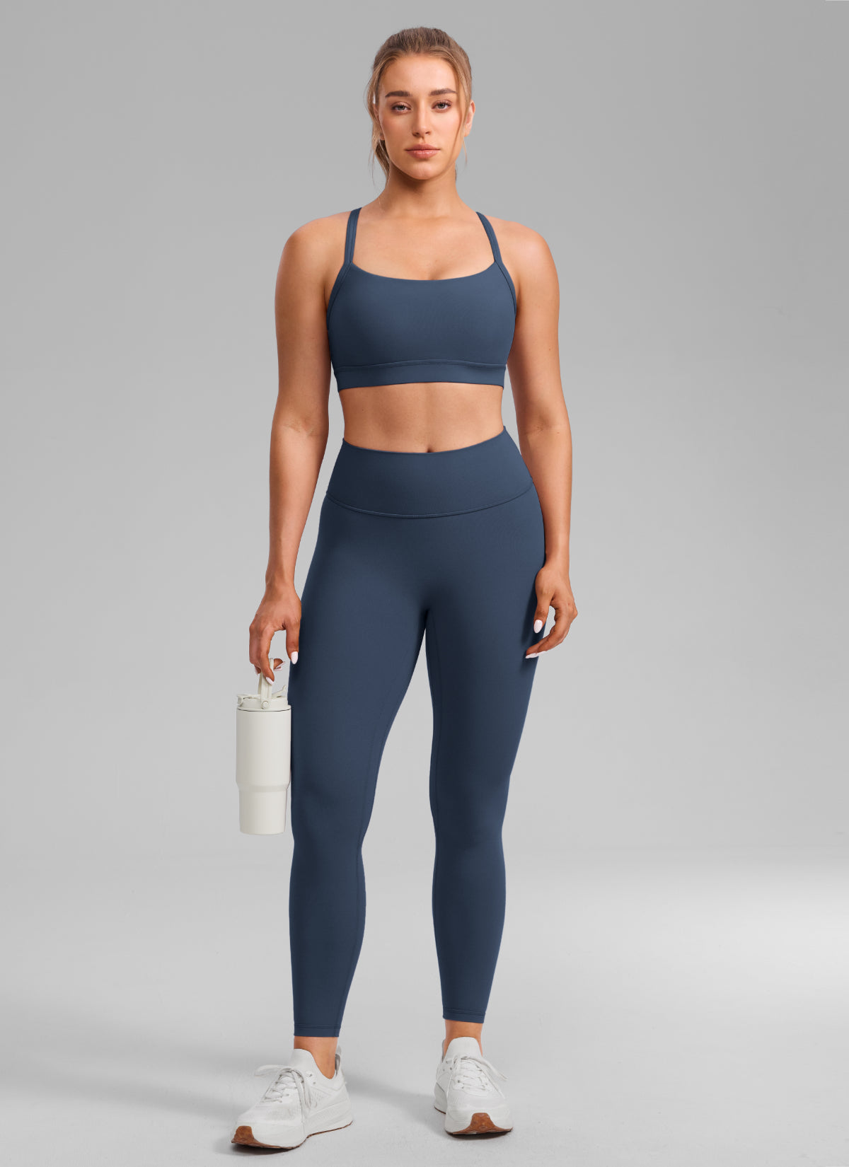 CRZ YOGA Mujer Butterlift Sujetador Deportivo Espalda Cruzada U Cuello Stelindigo