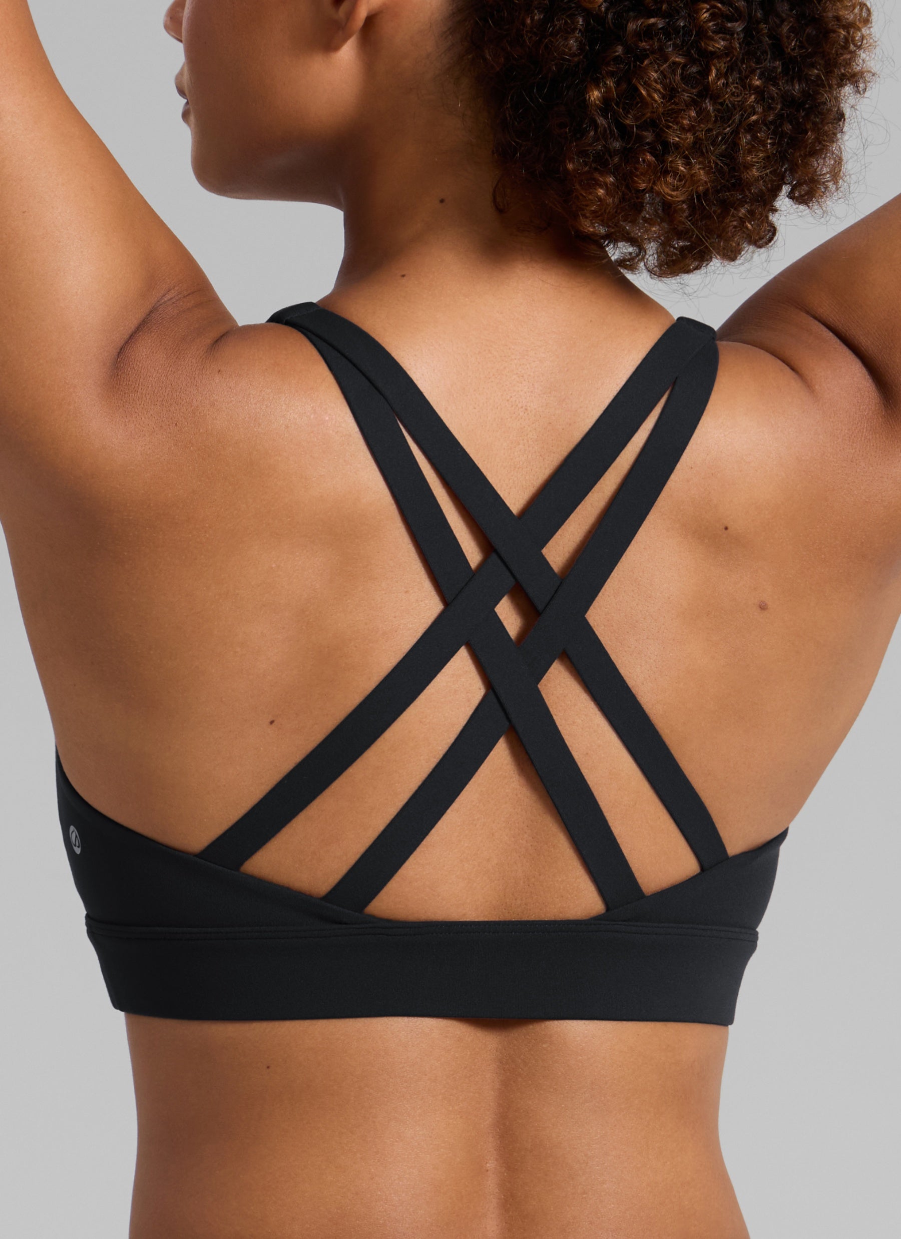 CRZ YOGA Butterlift® Sujetador sport espalda cruzada para mujer Negro