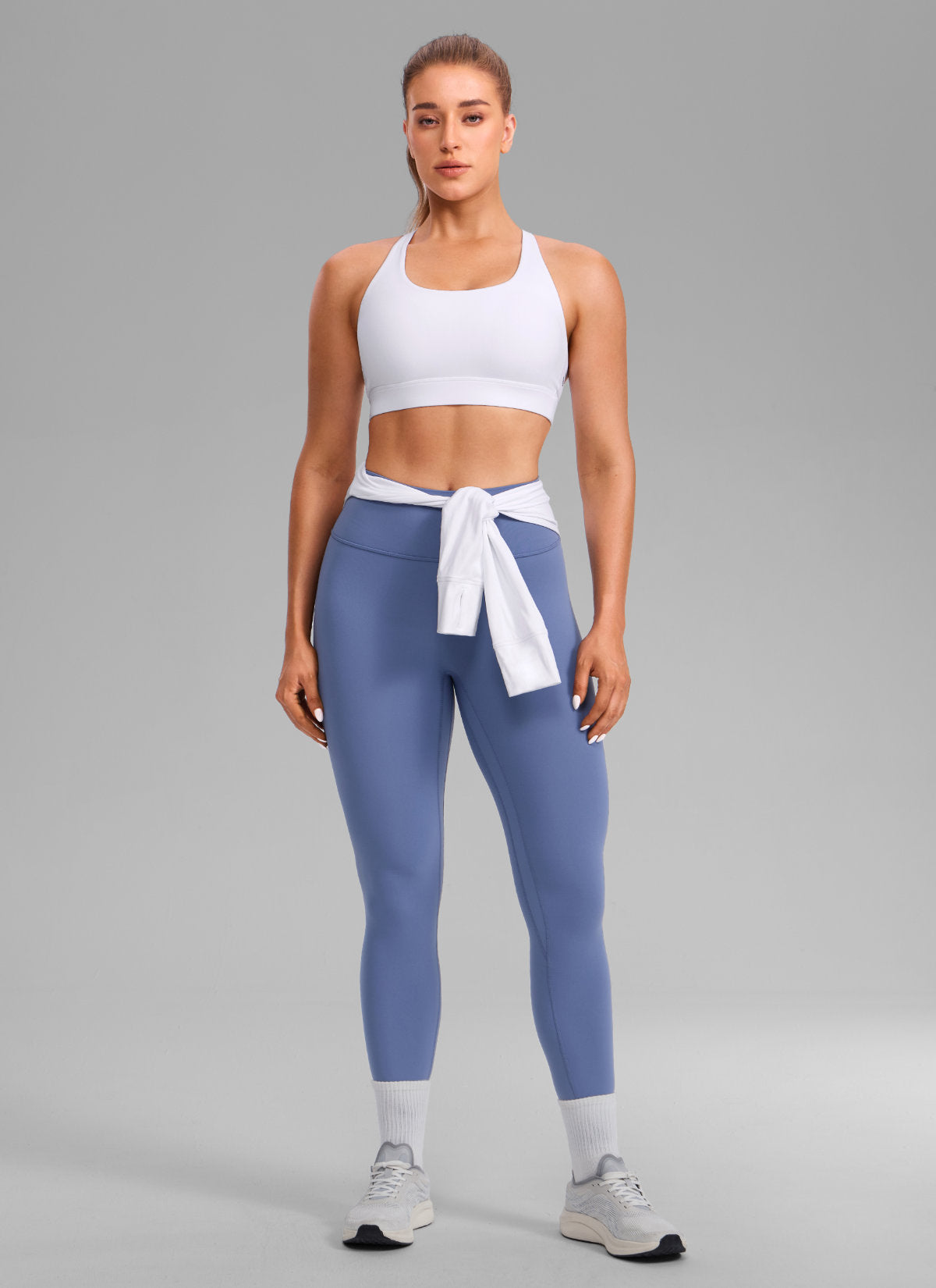 CRZ YOGA Butterlift® Sujetador sport espalda cruzada para mujer blanco