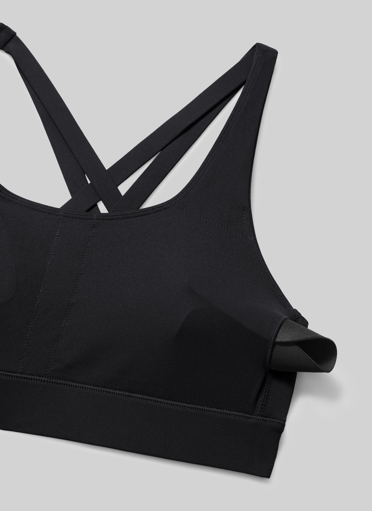 CRZ YOGA Butterlift® Sujetador sport espalda cruzada para mujer Negro