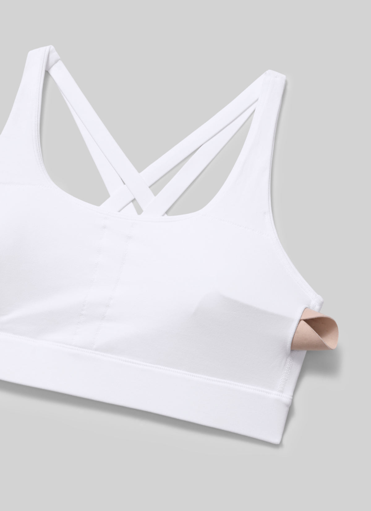 CRZ YOGA Butterlift® Sujetador sport espalda cruzada para mujer blanco
