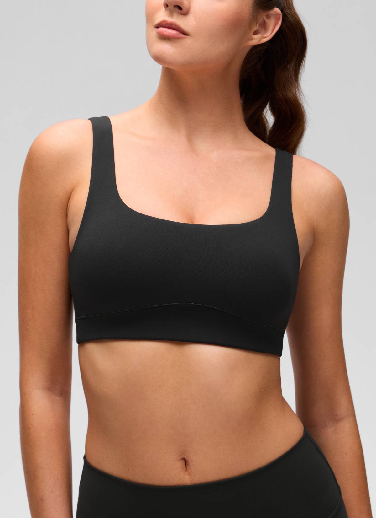 CRZ YOGA Sujetador Butterluxe para Mujer con Espalda en U Negro